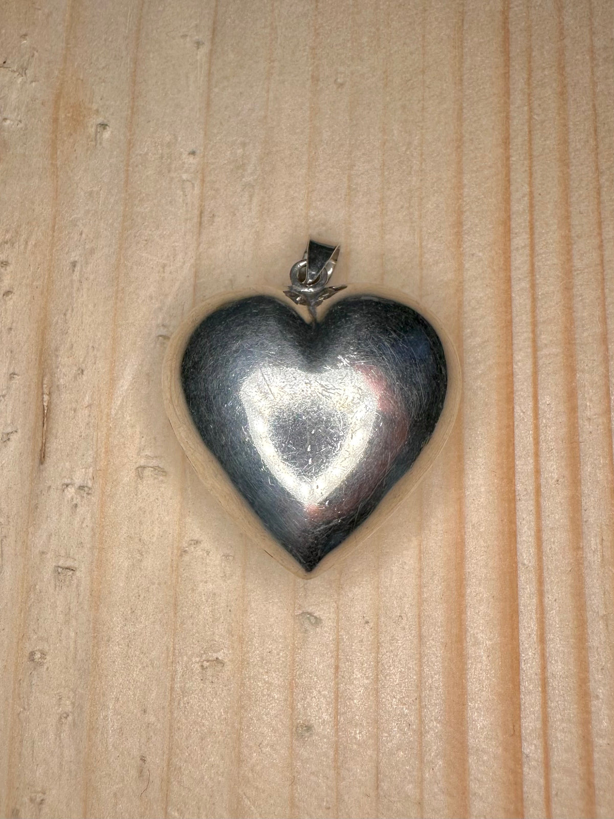 Puff Heart 925 Sterling Silver Pendant