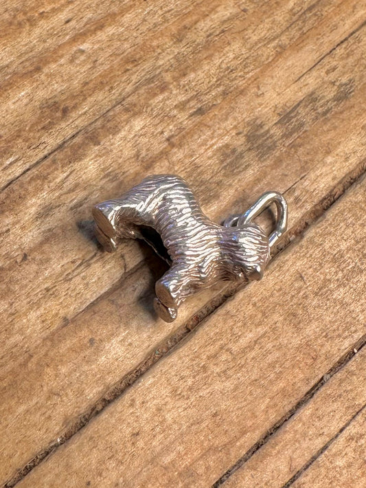 Old English Sheep Dog 925 Sterling Silver Charm Pendant