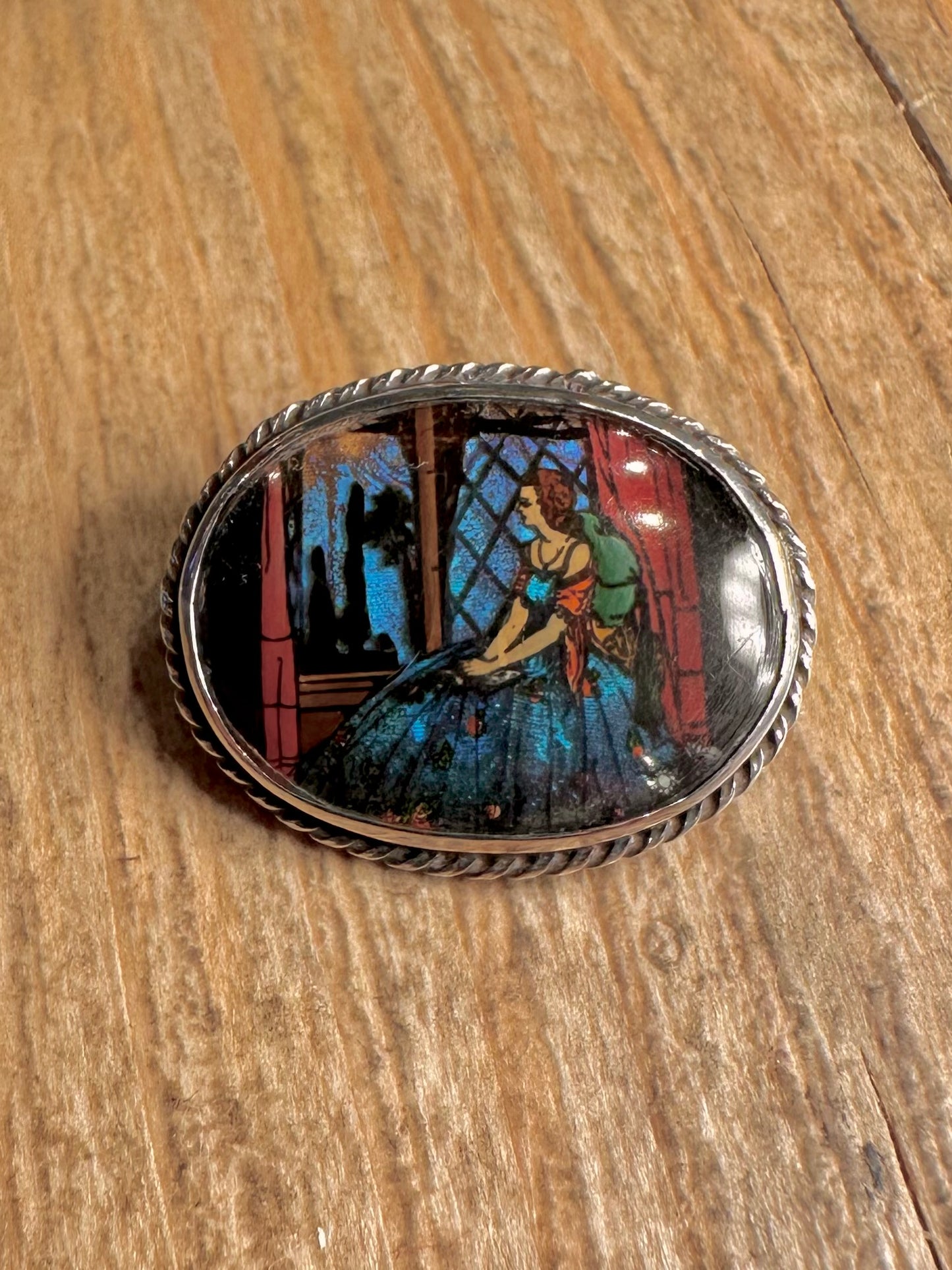 Vintage Thomas Mott Butterfly Labradorite Women 925 Sterling Silver Brooch