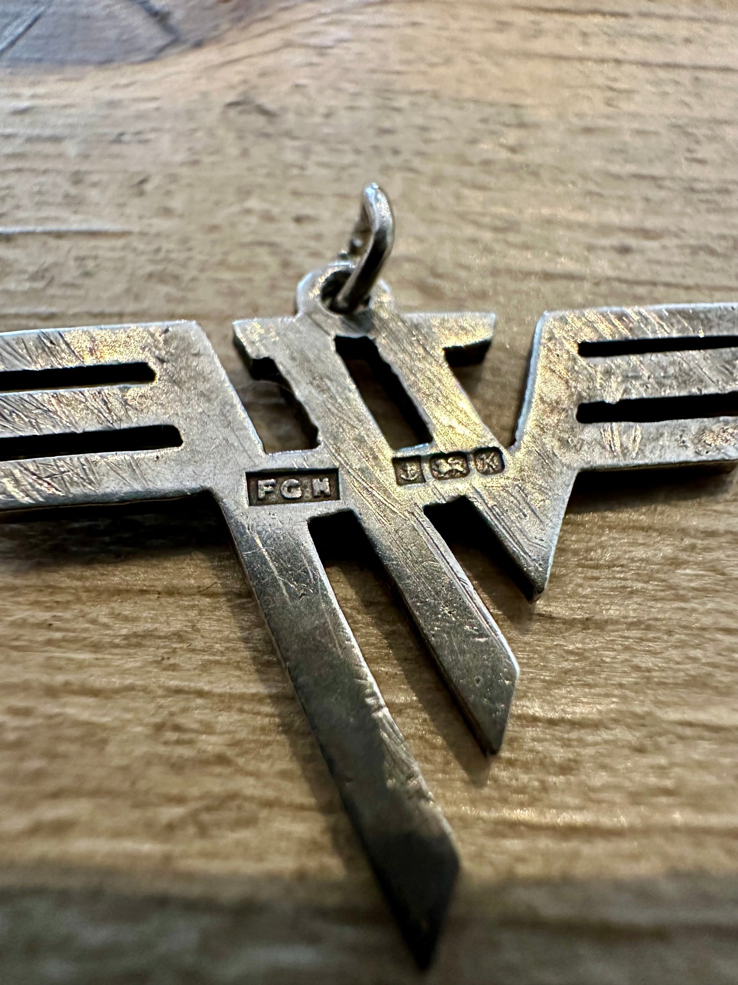 Vintage 1984 Van Halen 925 Silver Pendant