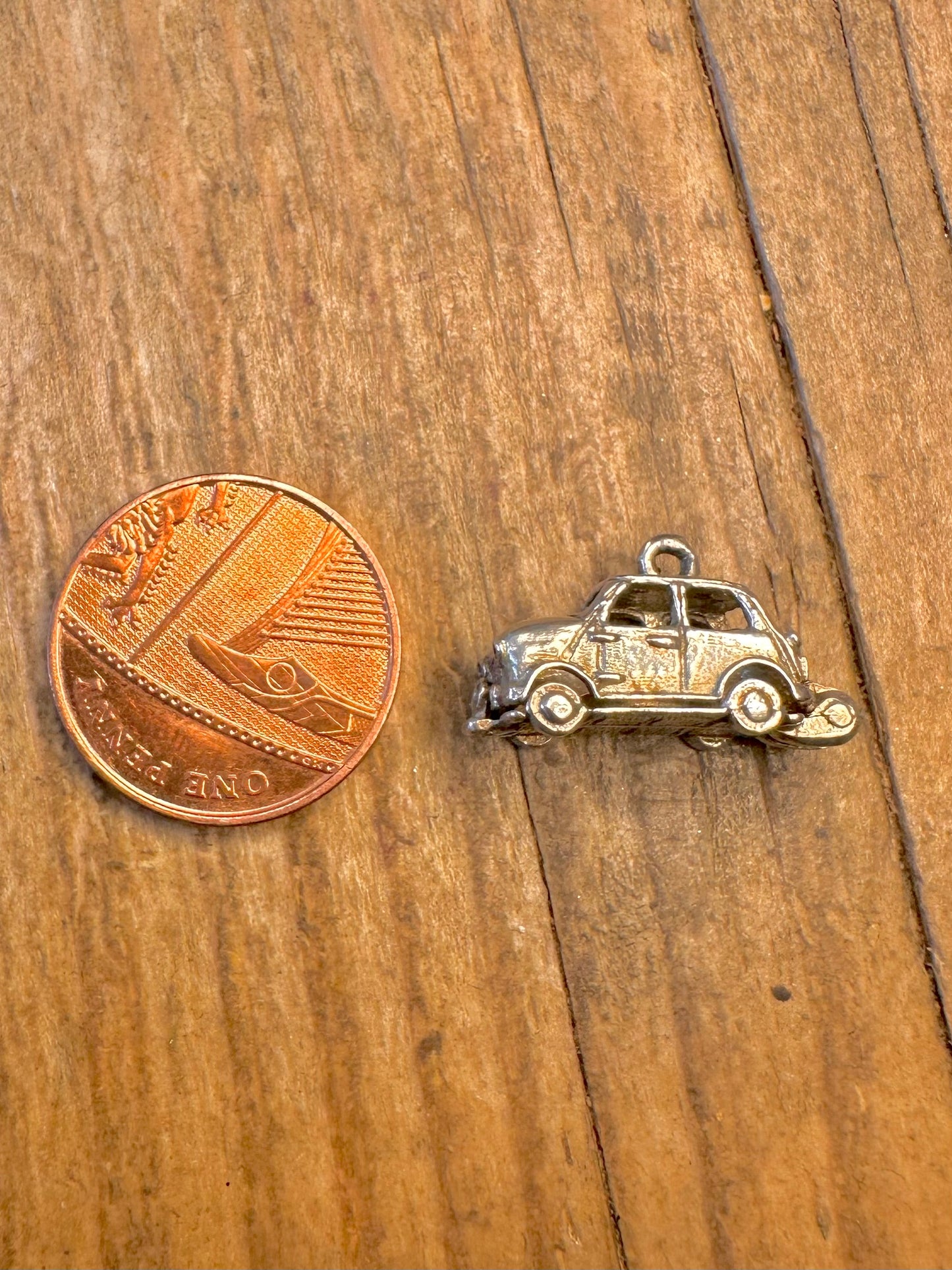 Mini Car Opening 925 Sterling Silver Charm Pendant