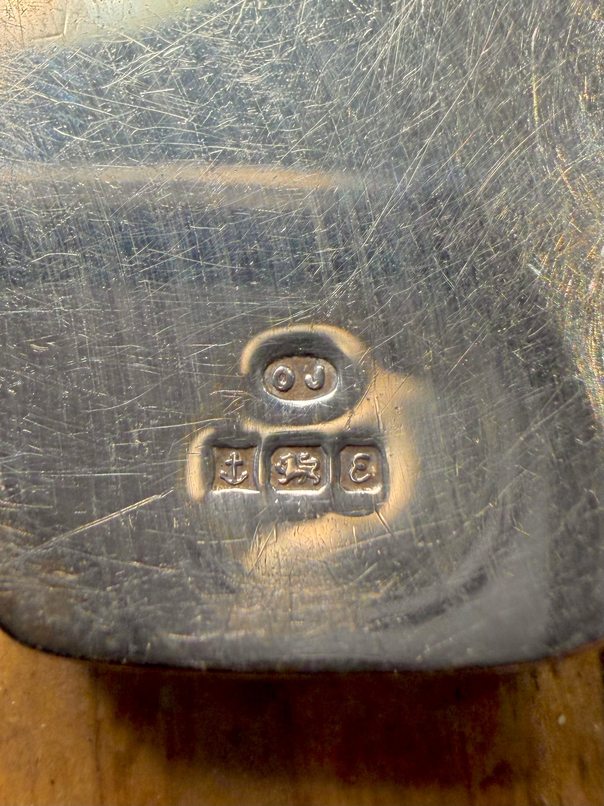 Stunning Rectangle Engraved 1979 Locket Maker OJ Birmingham 925 Sterling Silver Pendant