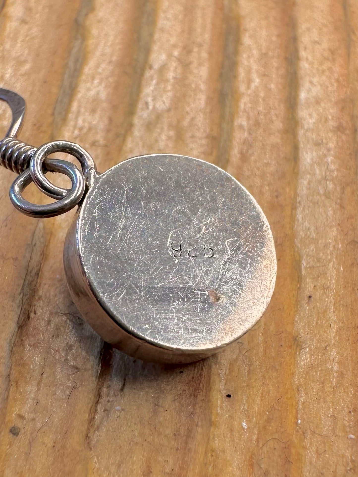Circle Dangle 925 Sterling Silver Earrings