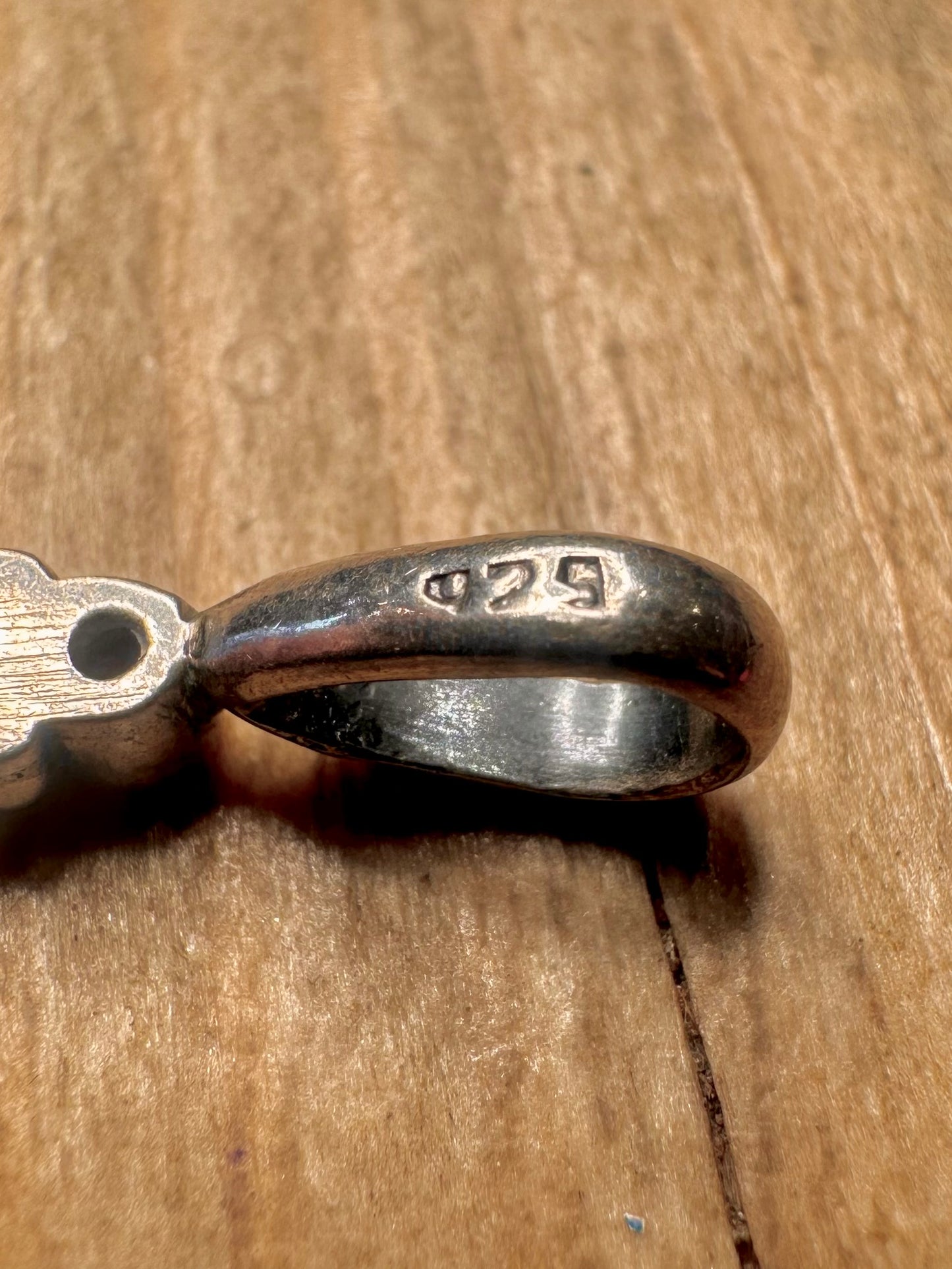 Vintage Multi Gemstone 925 Sterling Silver Pendant