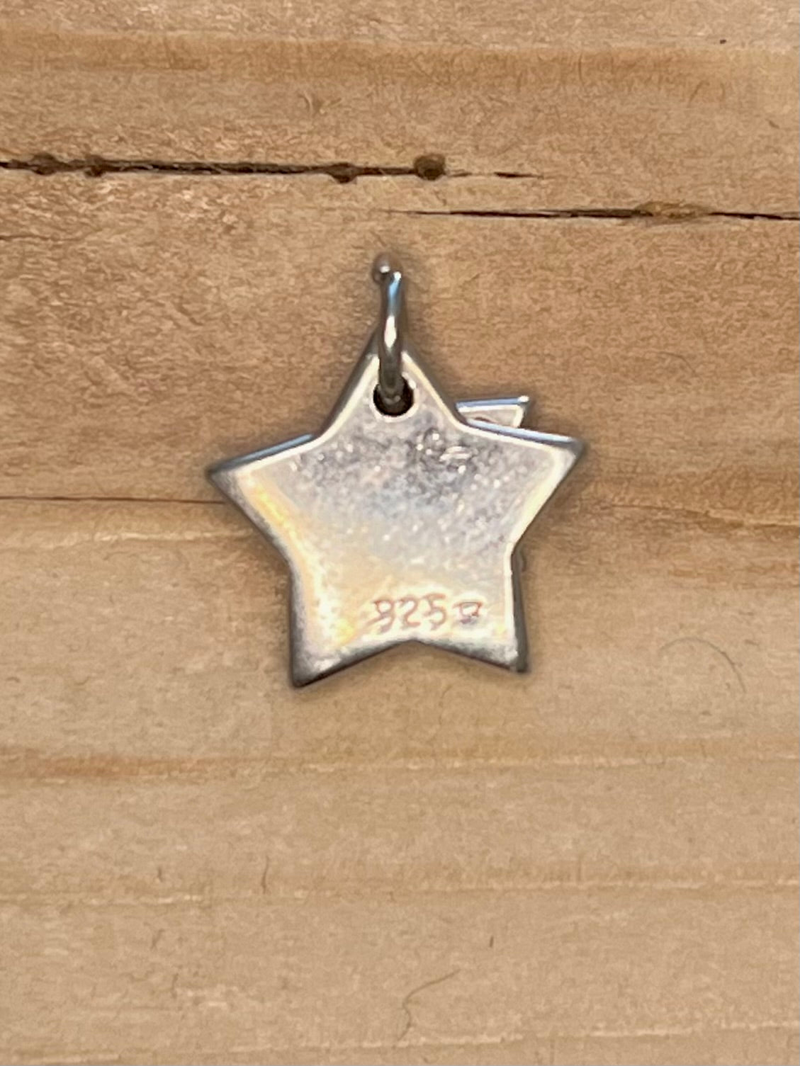 Double CZ Stone Star 925 Sterling Silver Pendant