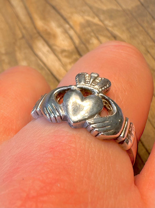 Claddagh 925 Sterling Silver Size V Ring
