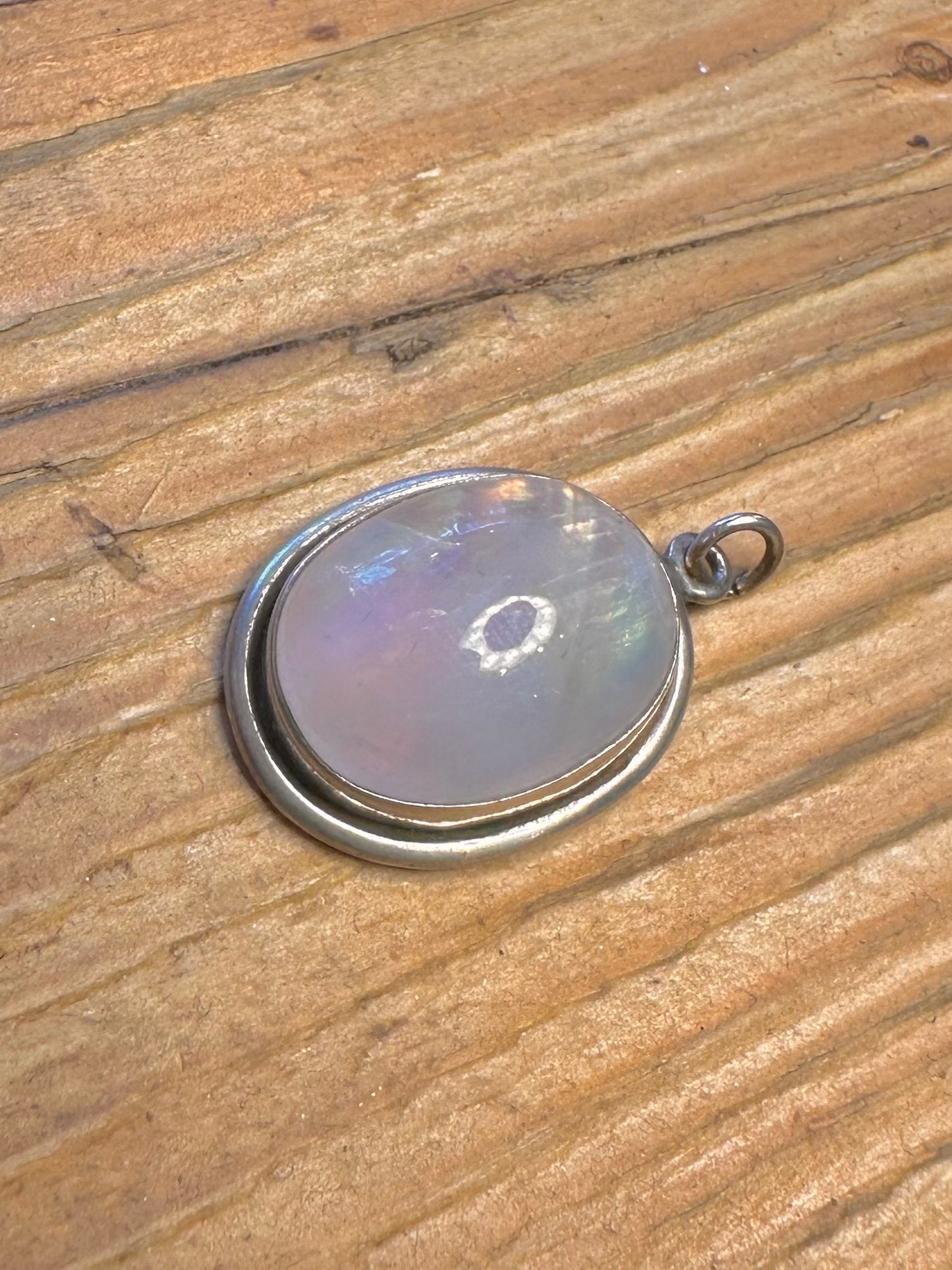 Moonstone Oval 925 Sterling Silver Pendant