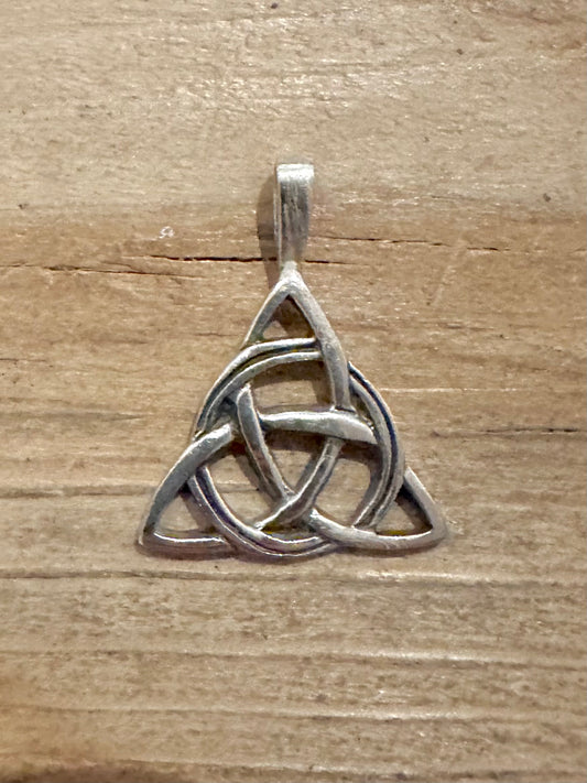 Vintage Celtic Triquetra 925 Silver Pendant