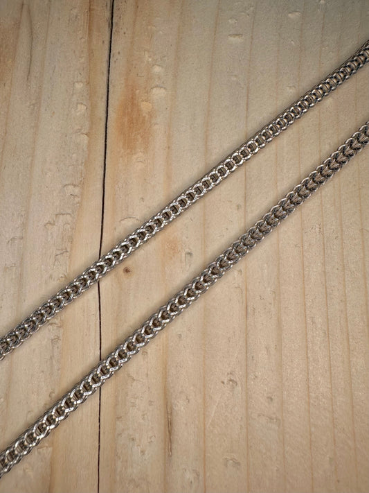 Franco Style Chain 925 Sterling Silver 14.75 inch Necklace