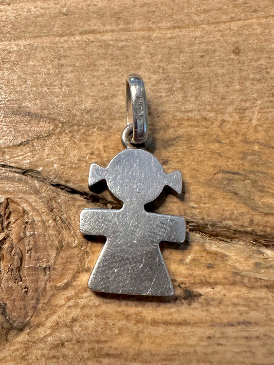 Vintage Alessi Logo 925 Silver Pendant