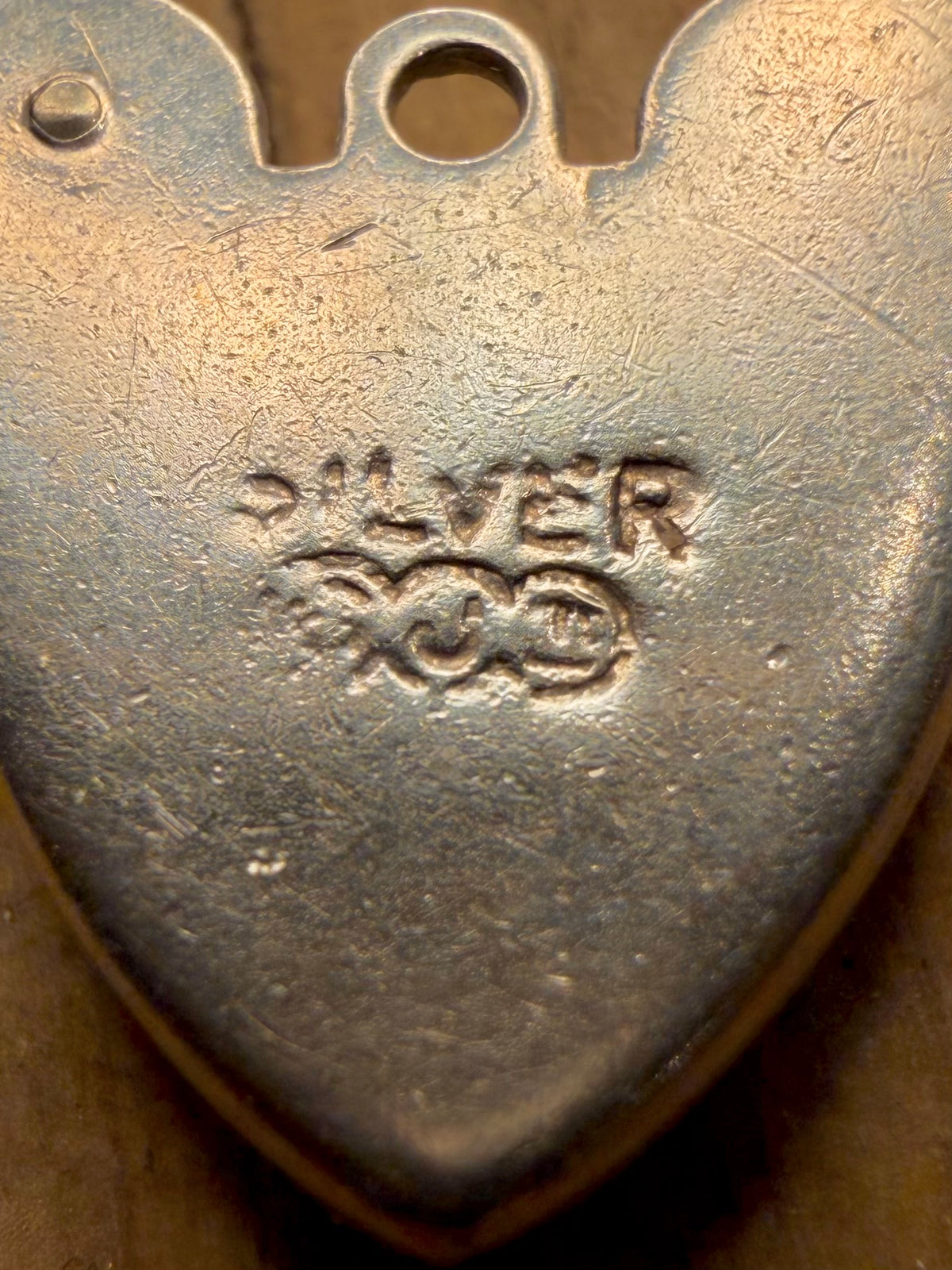 Georg Jensen Ltd Heart Padlock 925 Sterling Silver Pendant
