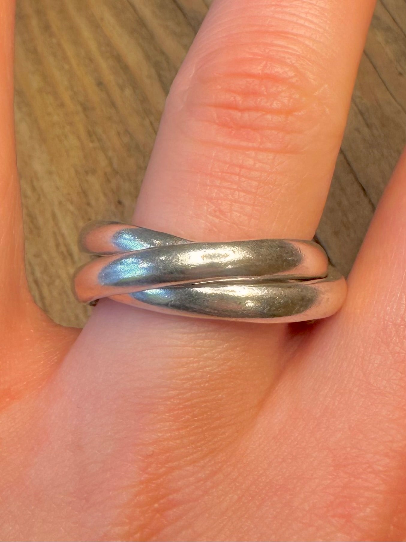 Thick Heavy Russian Band 925 Sterling Silver Size V1/2 Ring