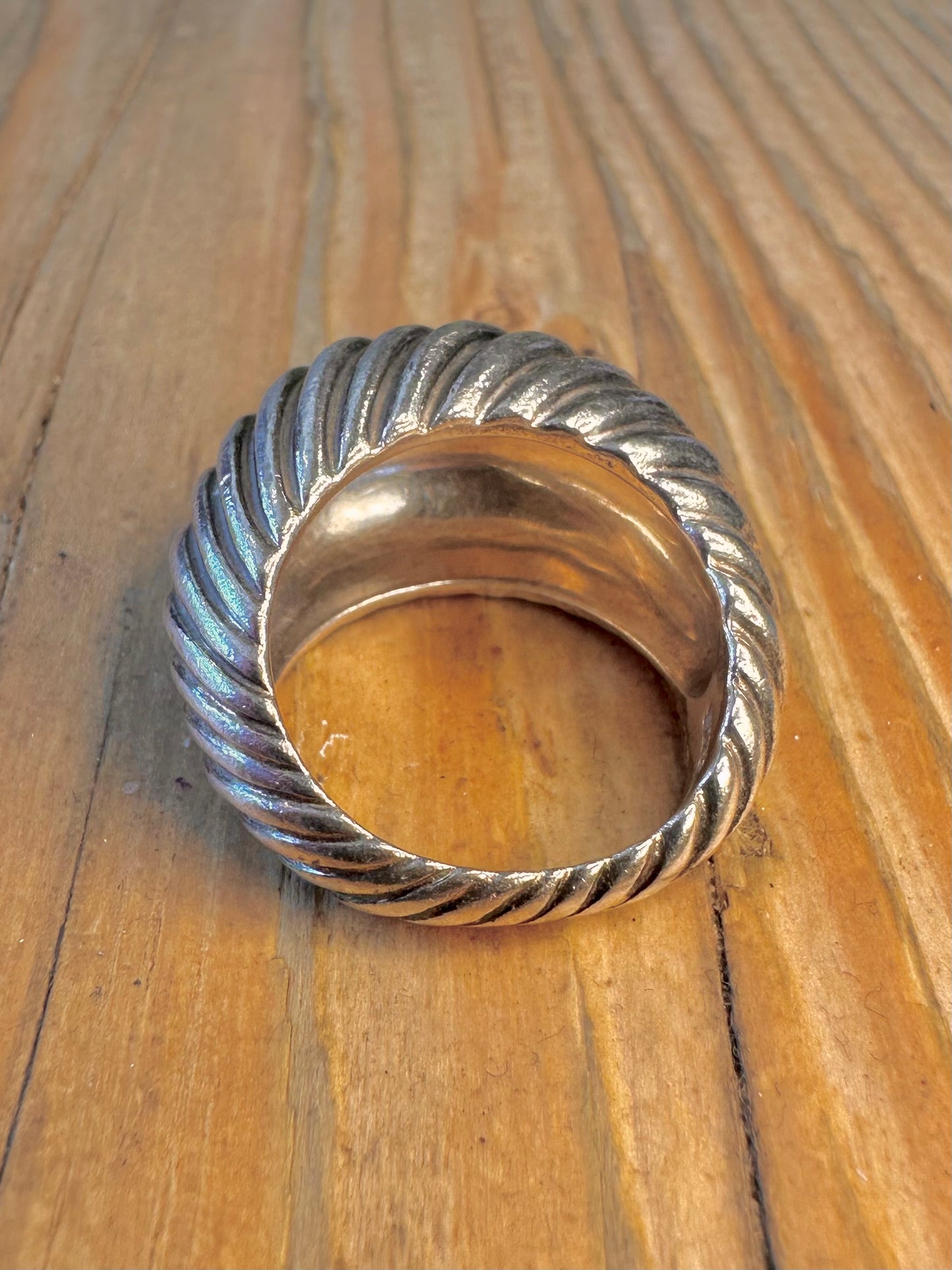 Modernist Croissant Style Kit Heath 925 Sterling Silver Size O Ring