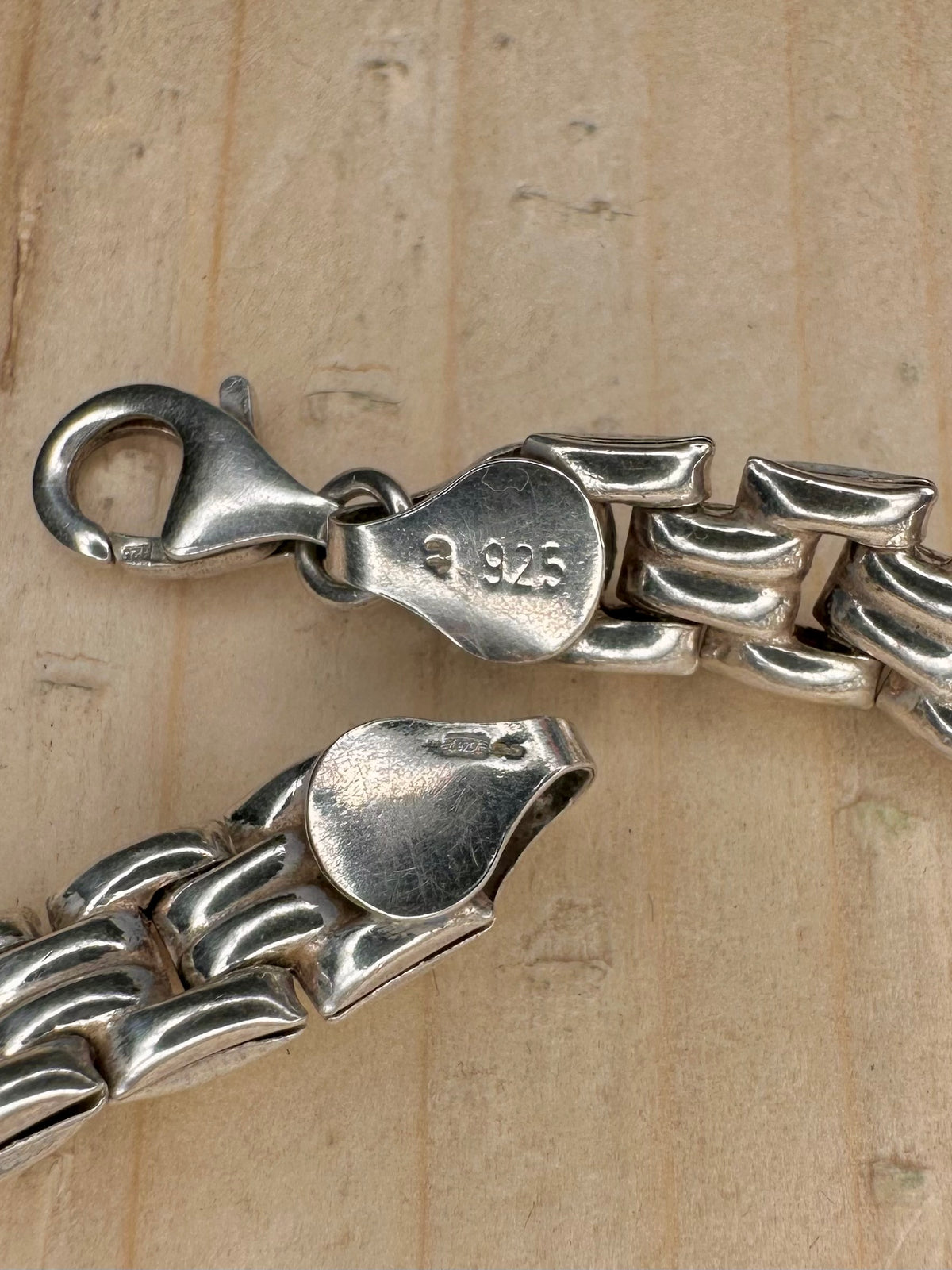 Watch Link Chain 925 Sterling Silver 6.5 inch Bracelet