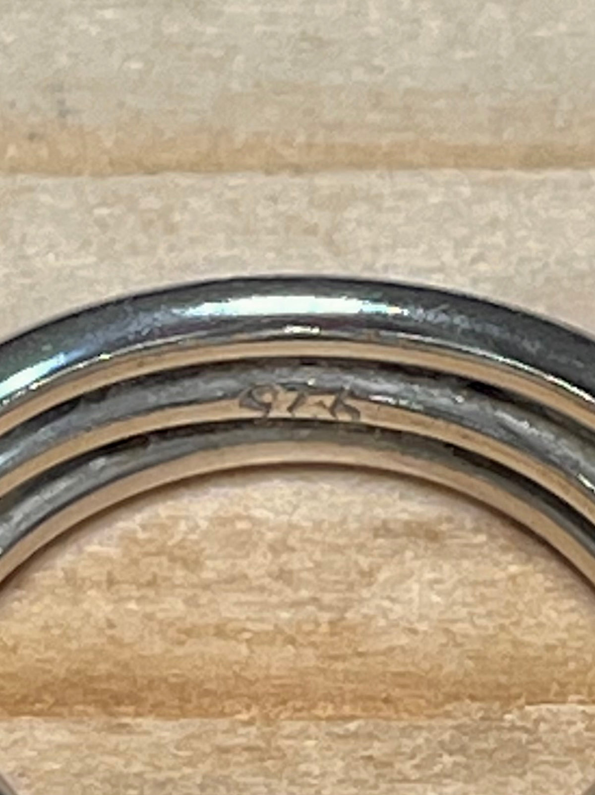 Geometric Sphere Multi Band 925 Sterling Silver Size M1/2 Ring
