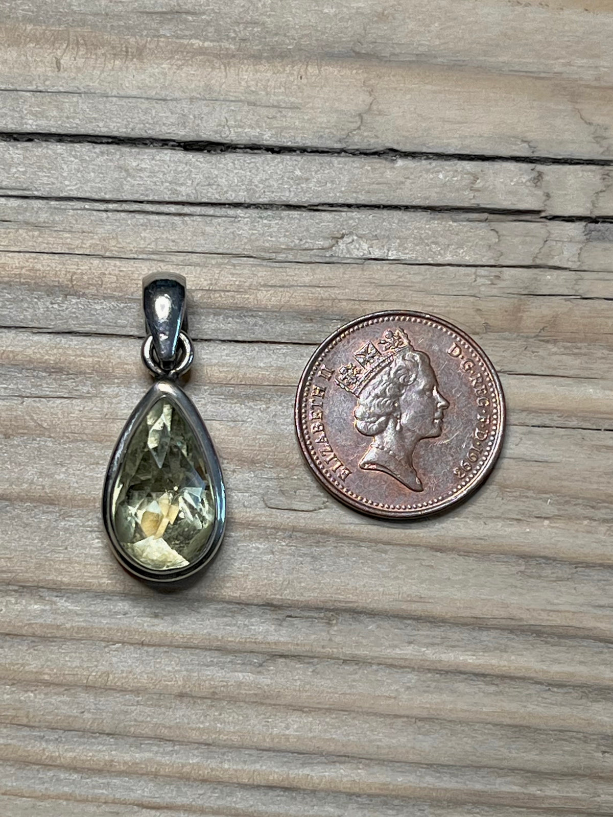 Tear Drop Citrine 925 Sterling Silver Pendant