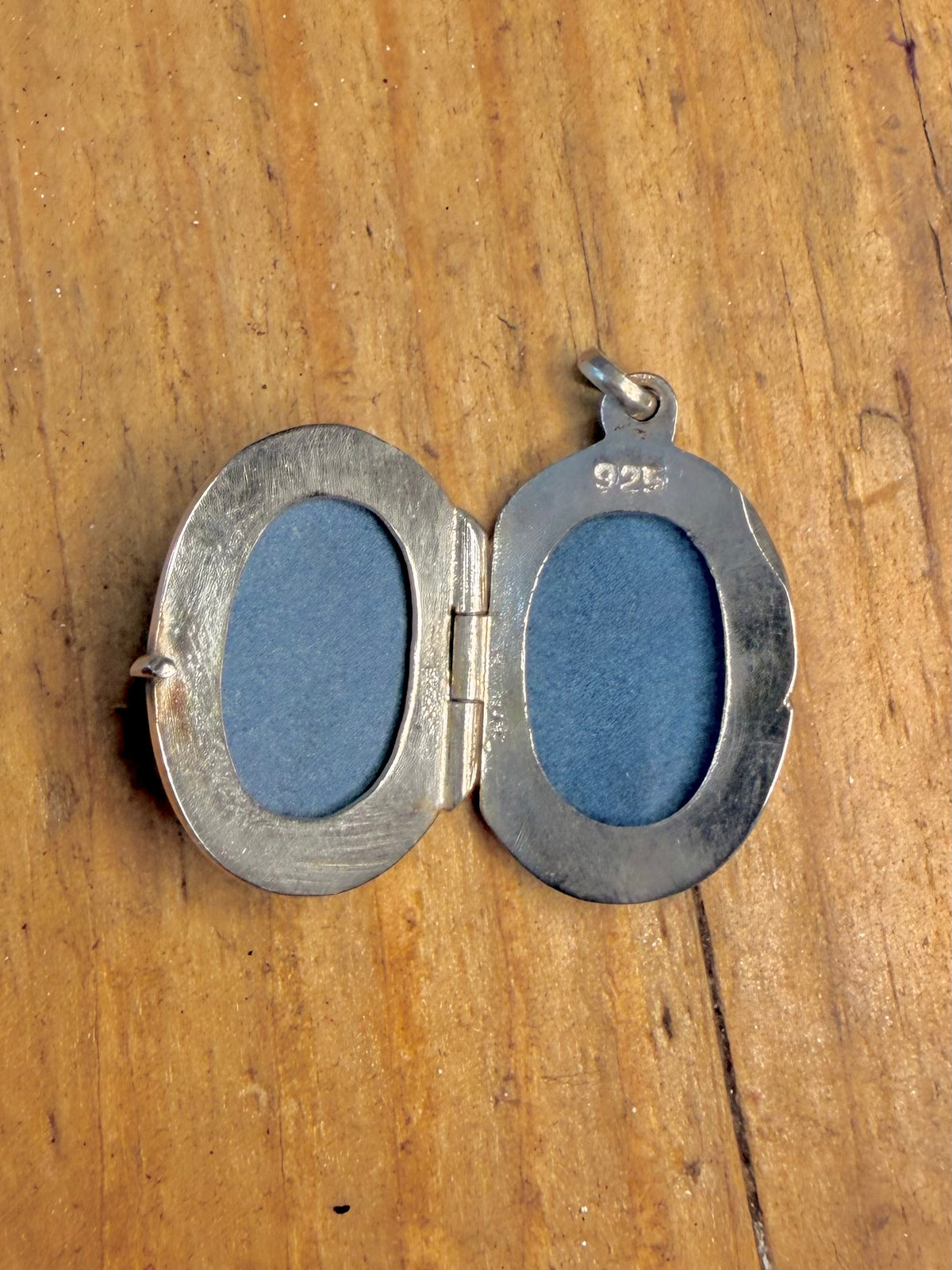 Oval Half Engraved Locket 925 Sterling Silver Pendant
