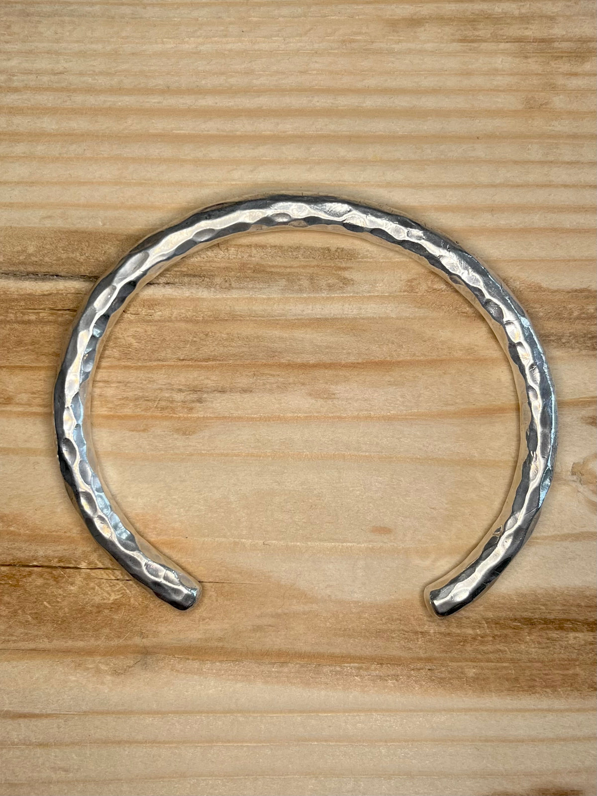 Hammered Torque Maker GRW Heavy 925 Sterling Silver Bangle