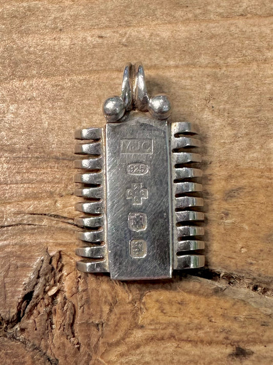 Vintage 2000 Unique Edinburgh Ingot 925 Silver Pendant