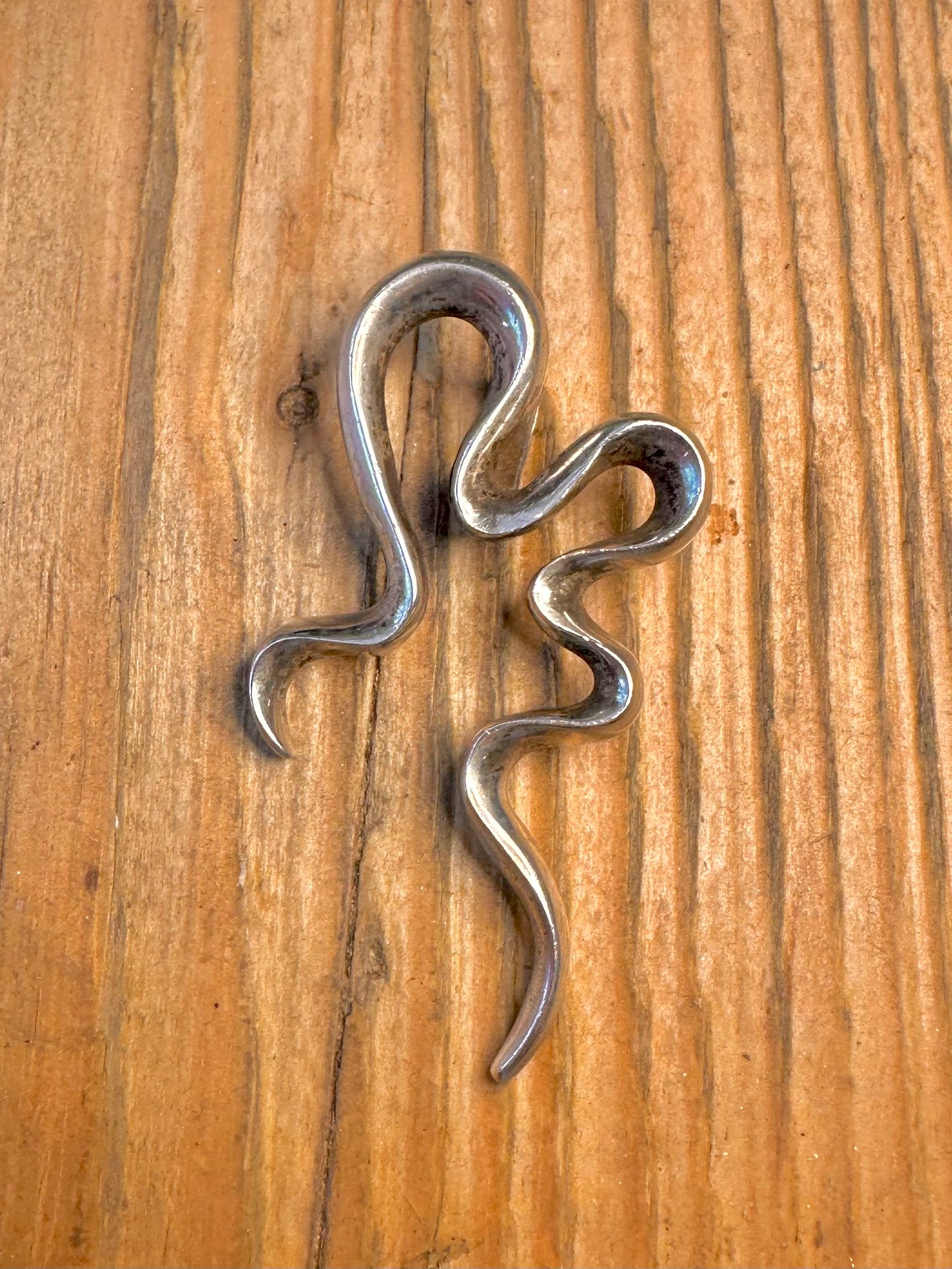 Abstract Squiggle 925 Sterling Silver Pendant