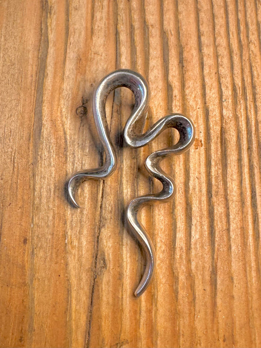 Abstract Squiggle 925 Sterling Silver Pendant