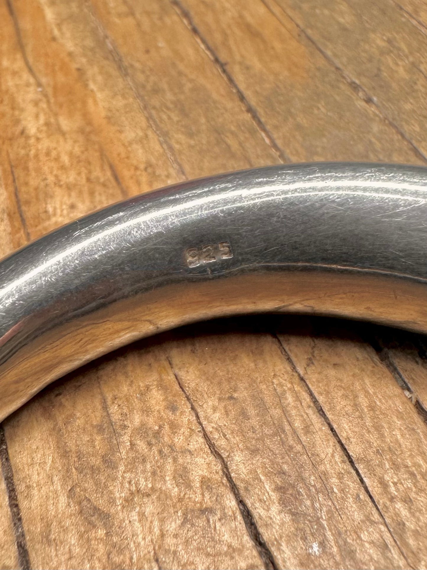 Massiver Armreif Hohl 925 Sterling Silber