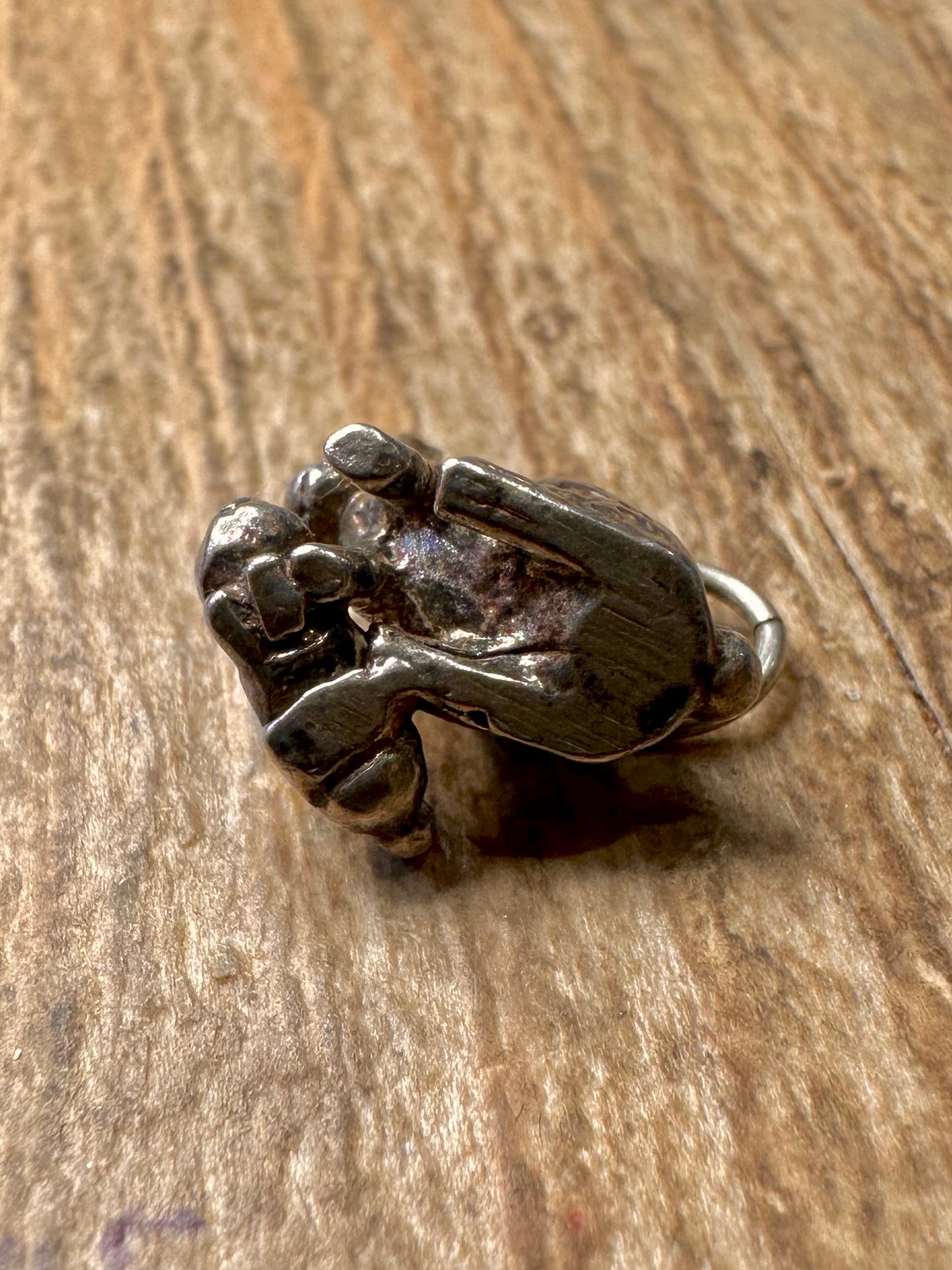 Vintage Rabbit 925 Sterling Silver Charm Pendant