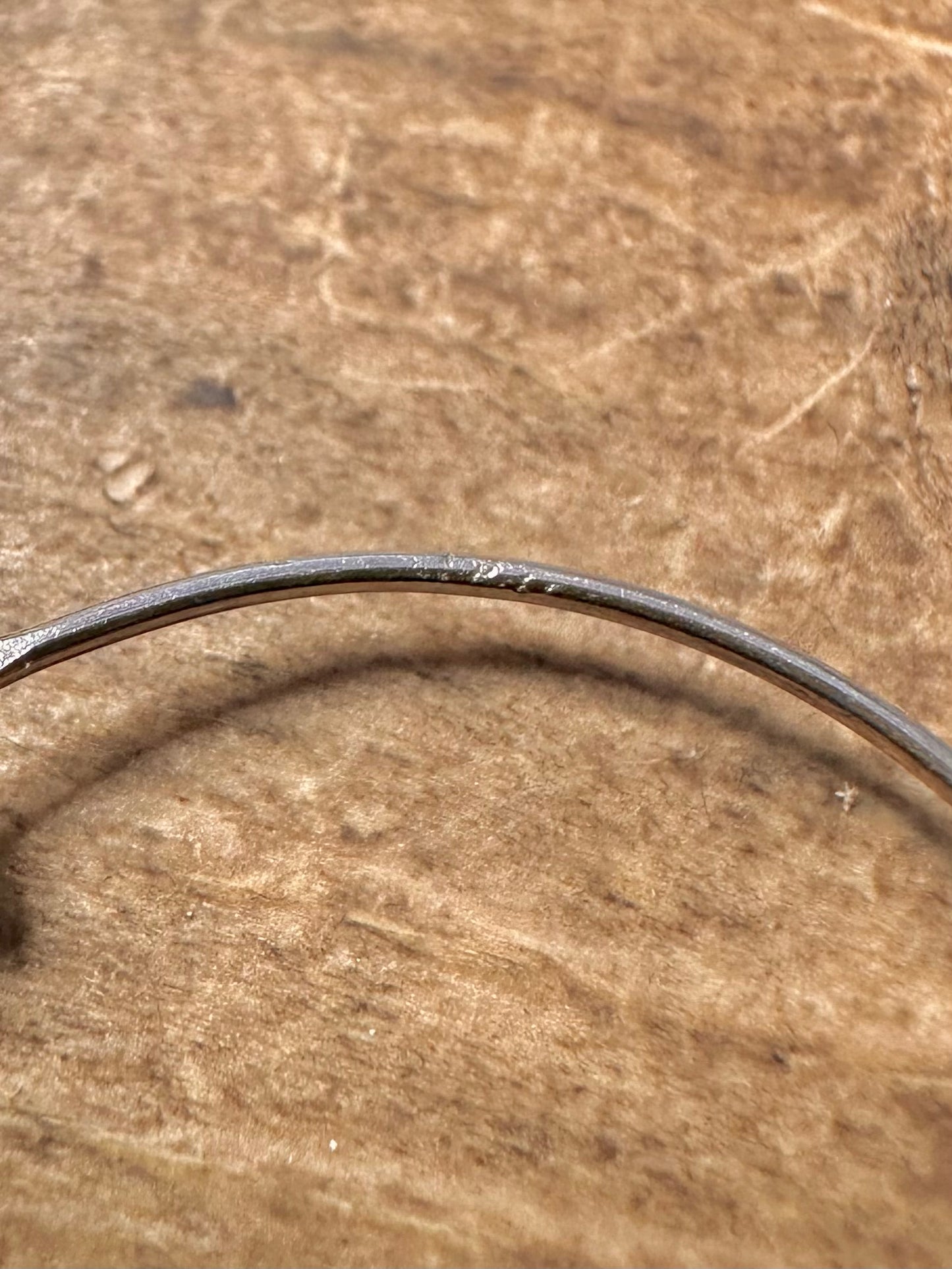 Vintage Tribal Hoop 925 Silver Earrings