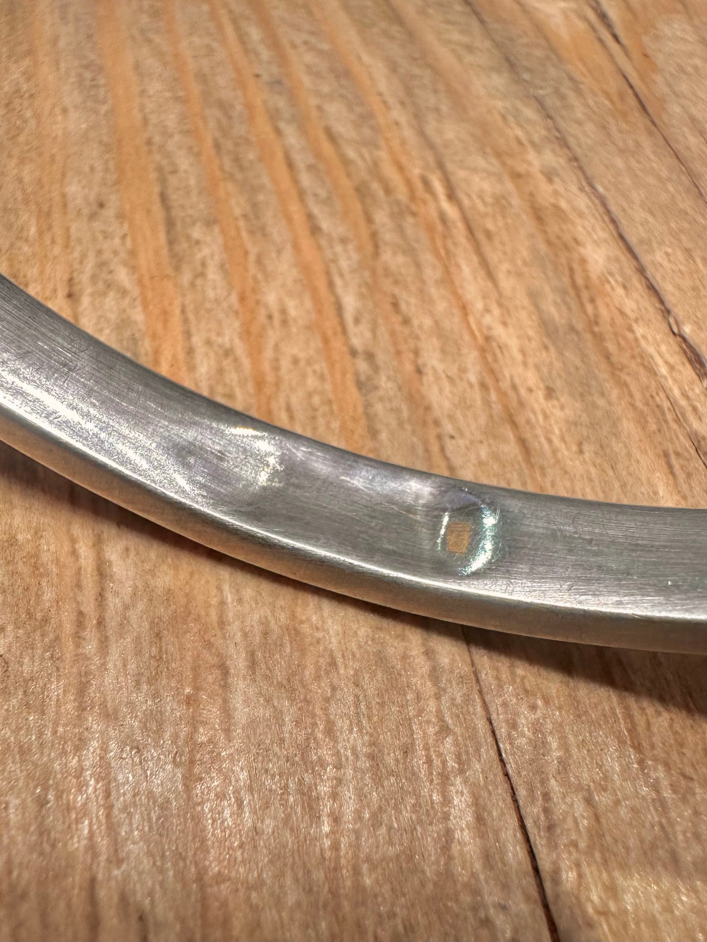 Vintage Engraved Large 925 Sterling Silver Bangle