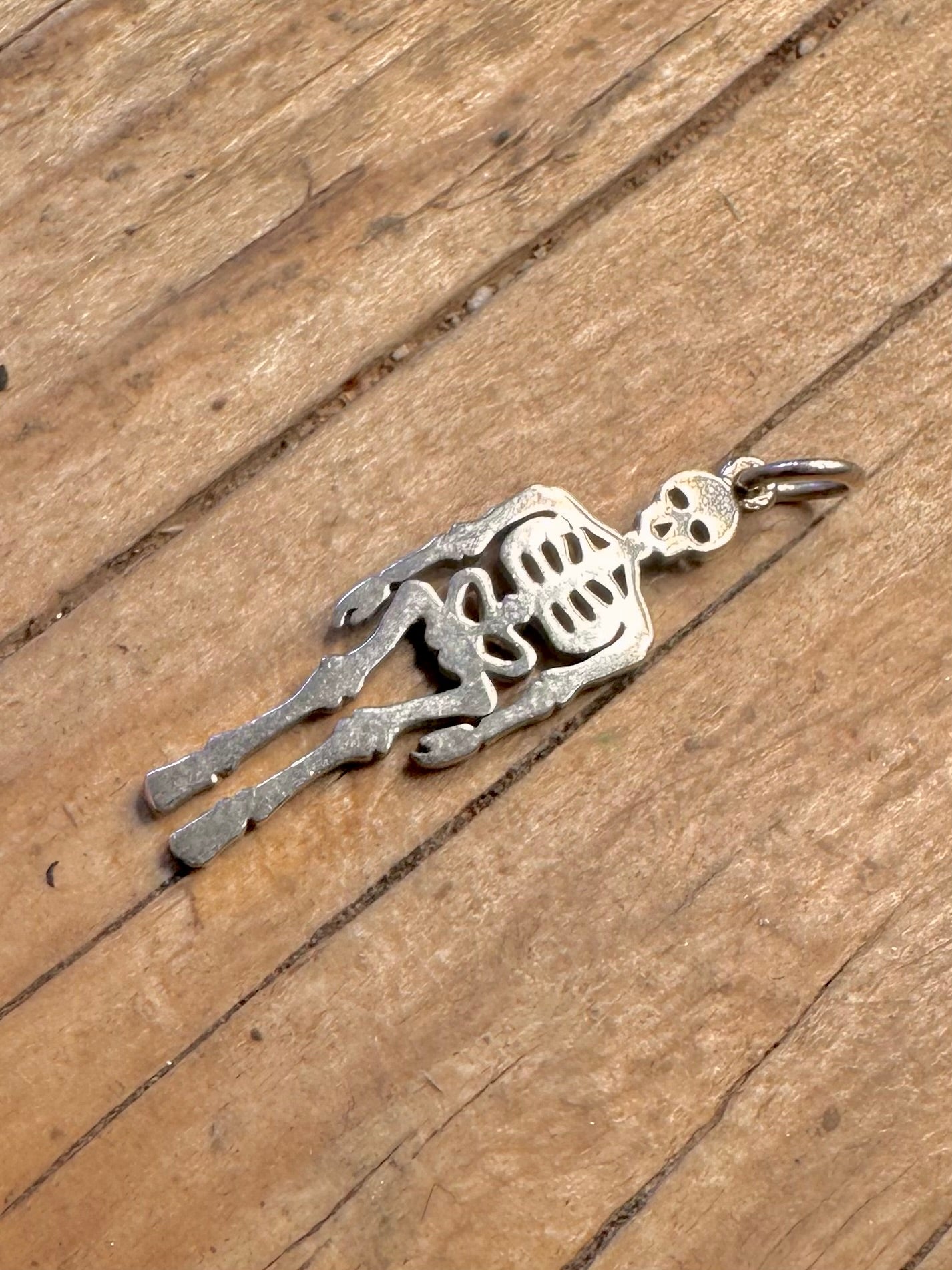 Anhänger Totenkopf Vintage 925 Sterling Silber
