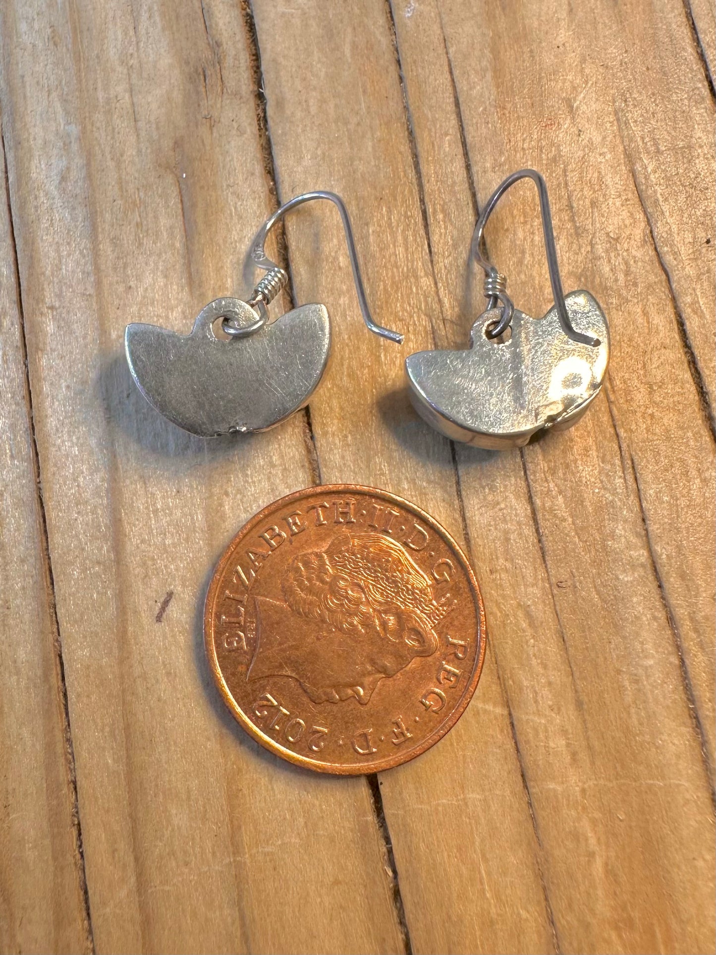 Vintage Moonstone 925 Silver Earrings