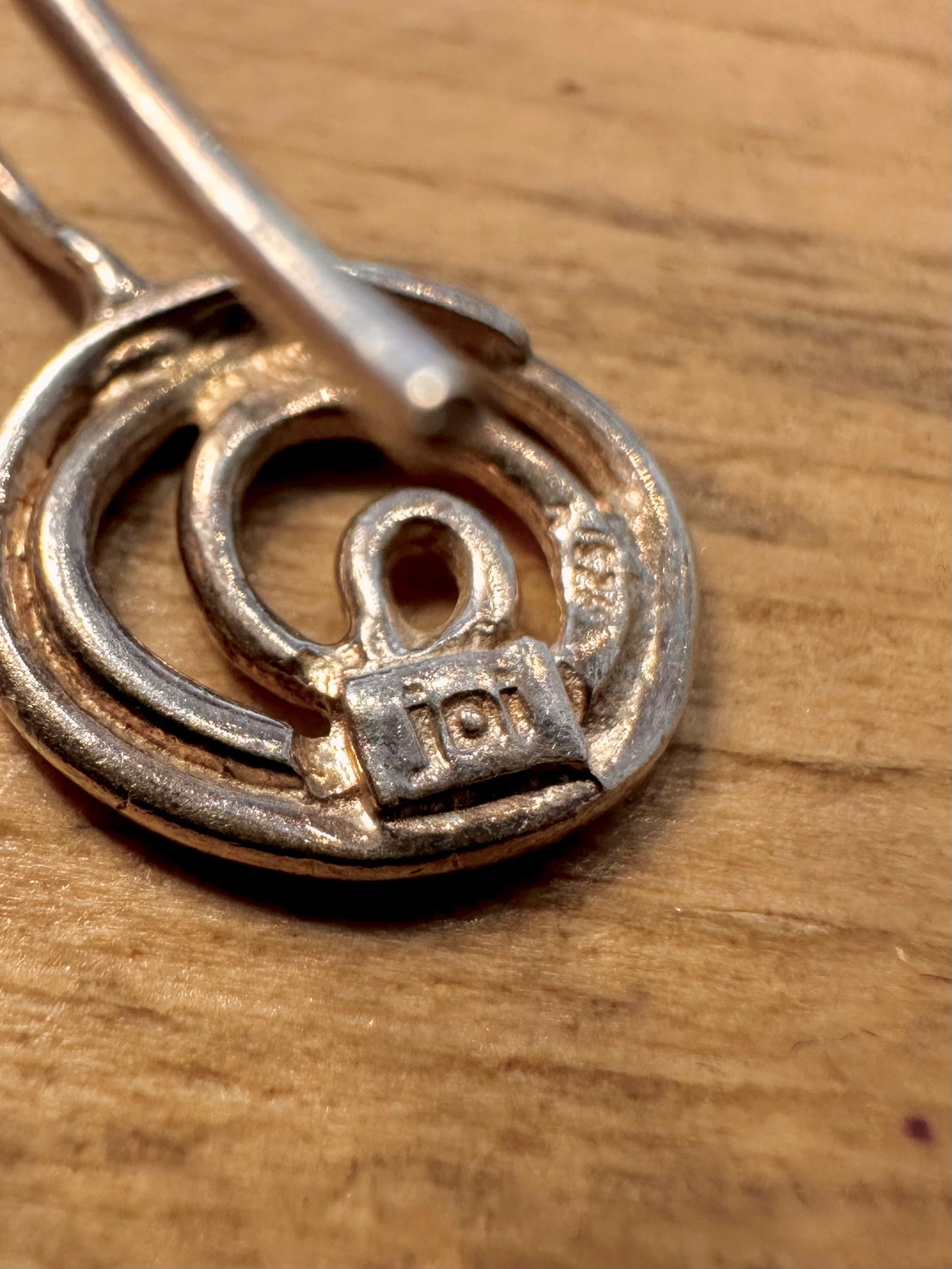 Abstract Circle 925 Silver Earrings