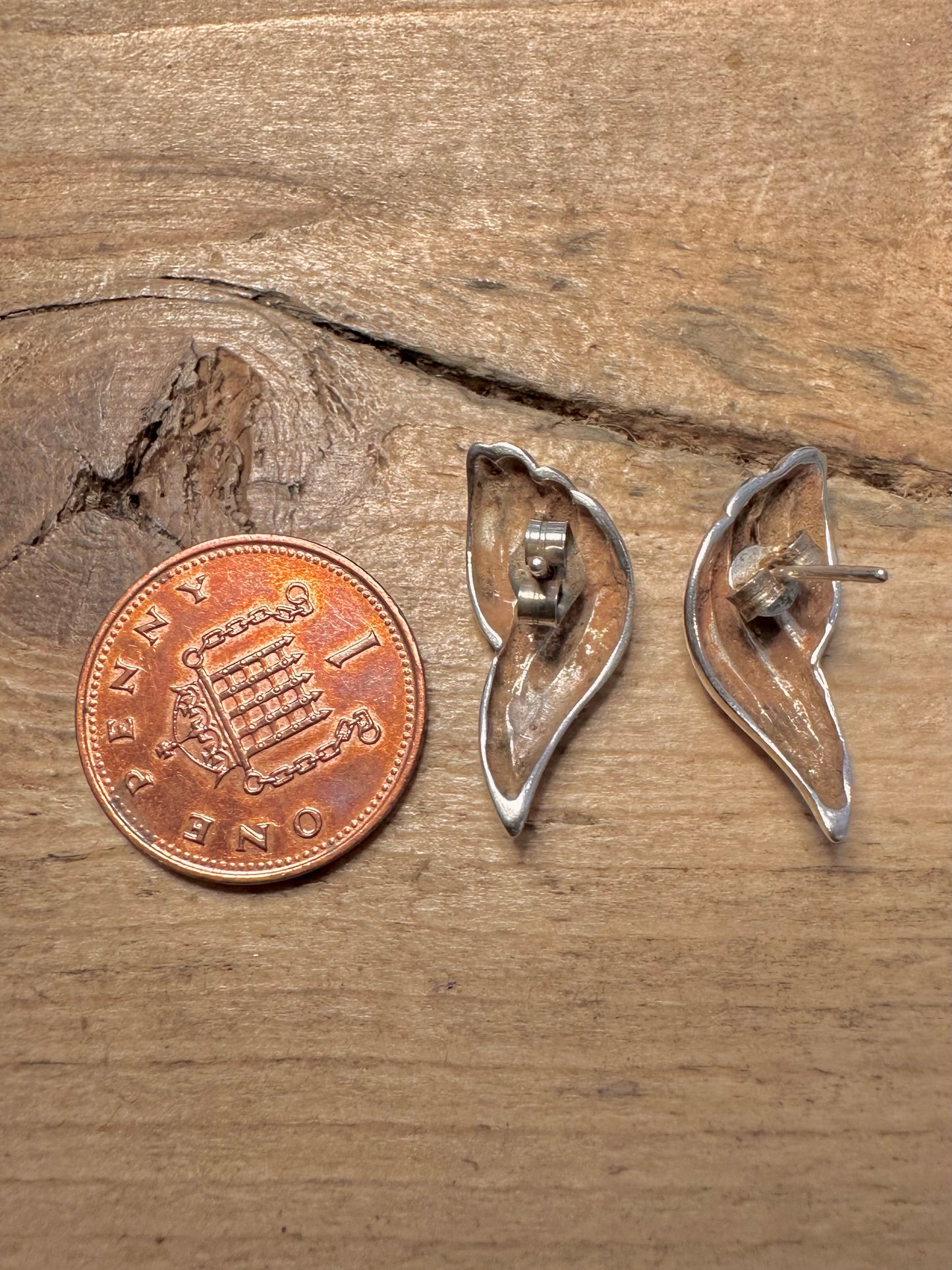 Vintage Wings 925 Silver Earrings