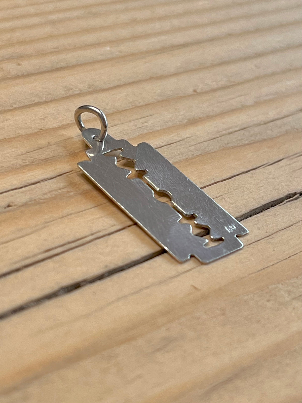 Razor Blade 925 Sterling Silver Pendant