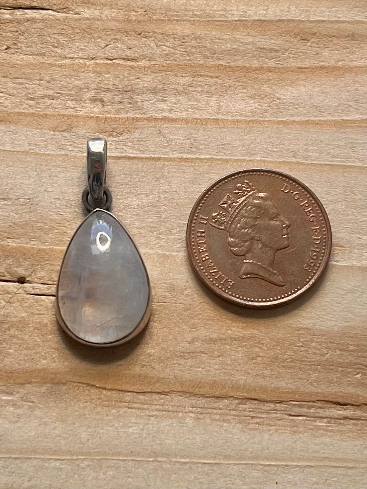 Tear Drop Moonstone 925 Sterling Silver Pendant