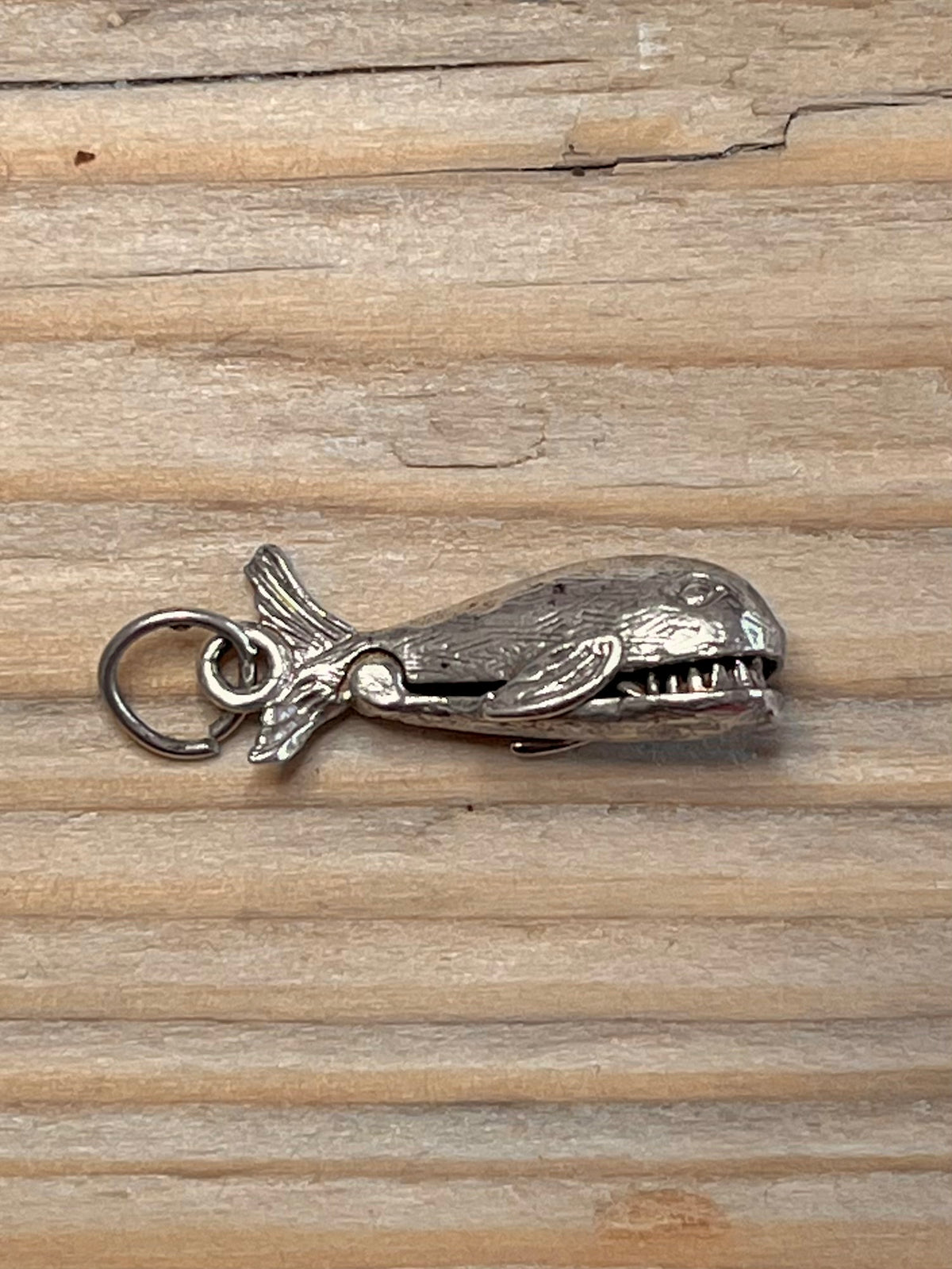 Jonah and the Whale Articulated 925 Sterling Silver Pendant