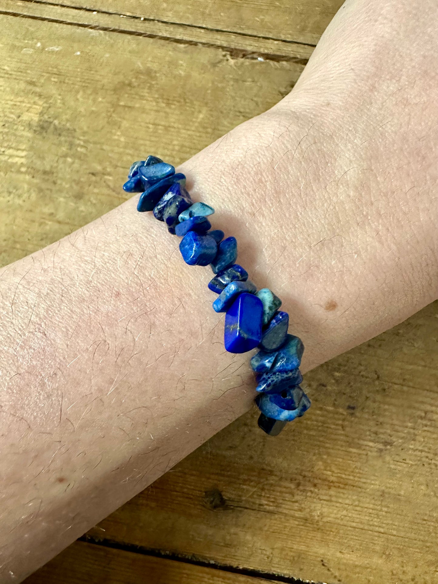 Lapis Stretchable String Bracelet