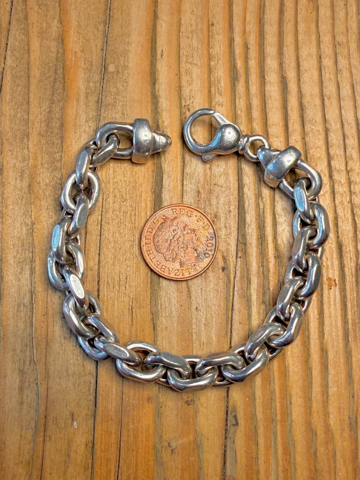 Chunky Cable Chain 925 Sterling Silver 7.5 inch Bracelet