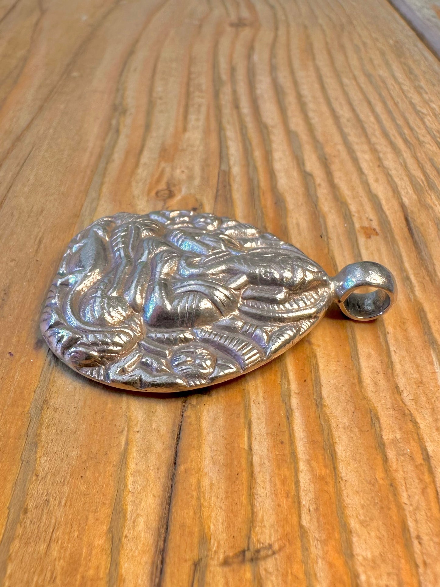 Large Ganesha Intricate 925 Sterling Silver Pendant