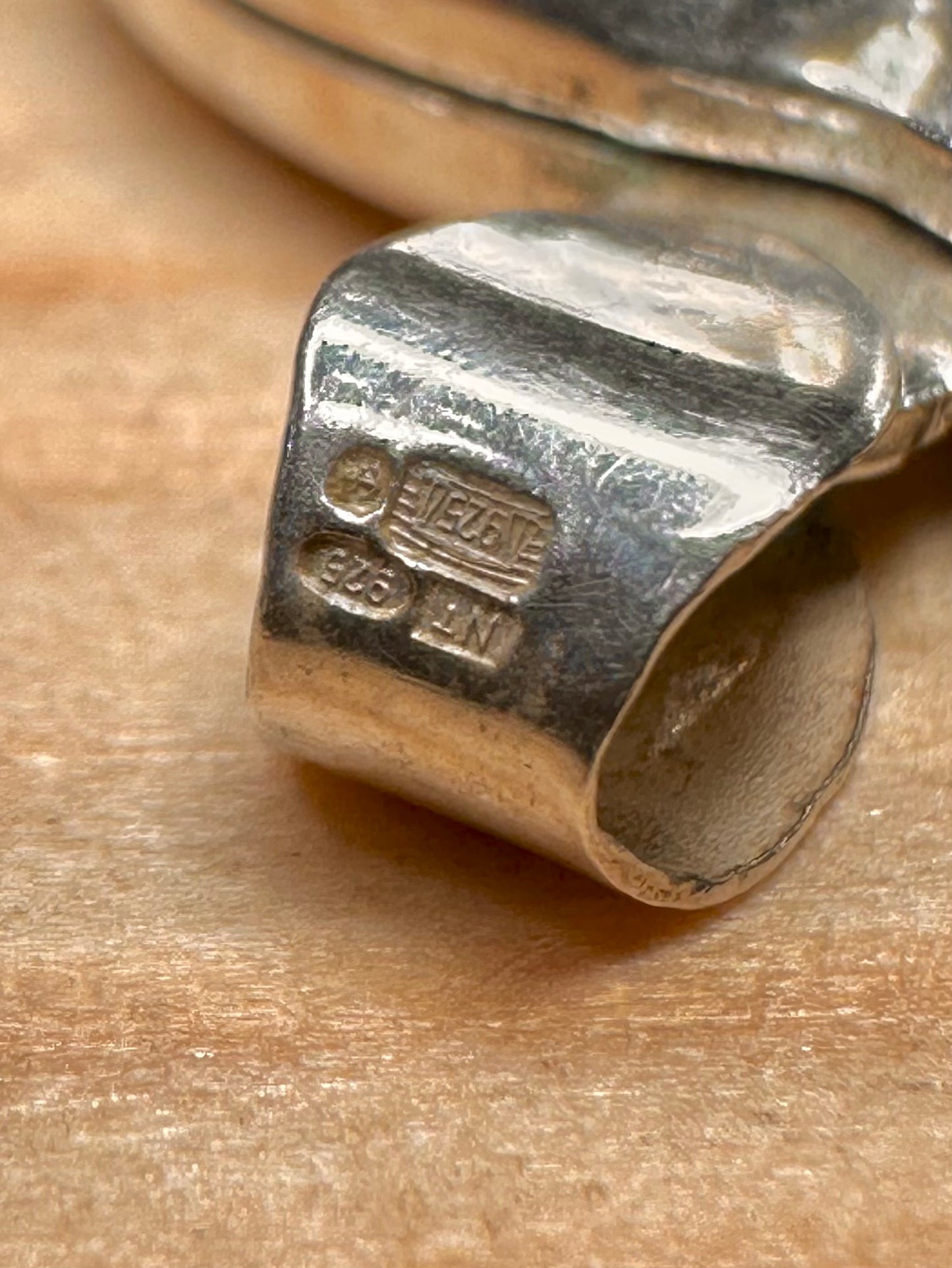 Vintage Plain Large Heart 925 Sterling Silver Pendant