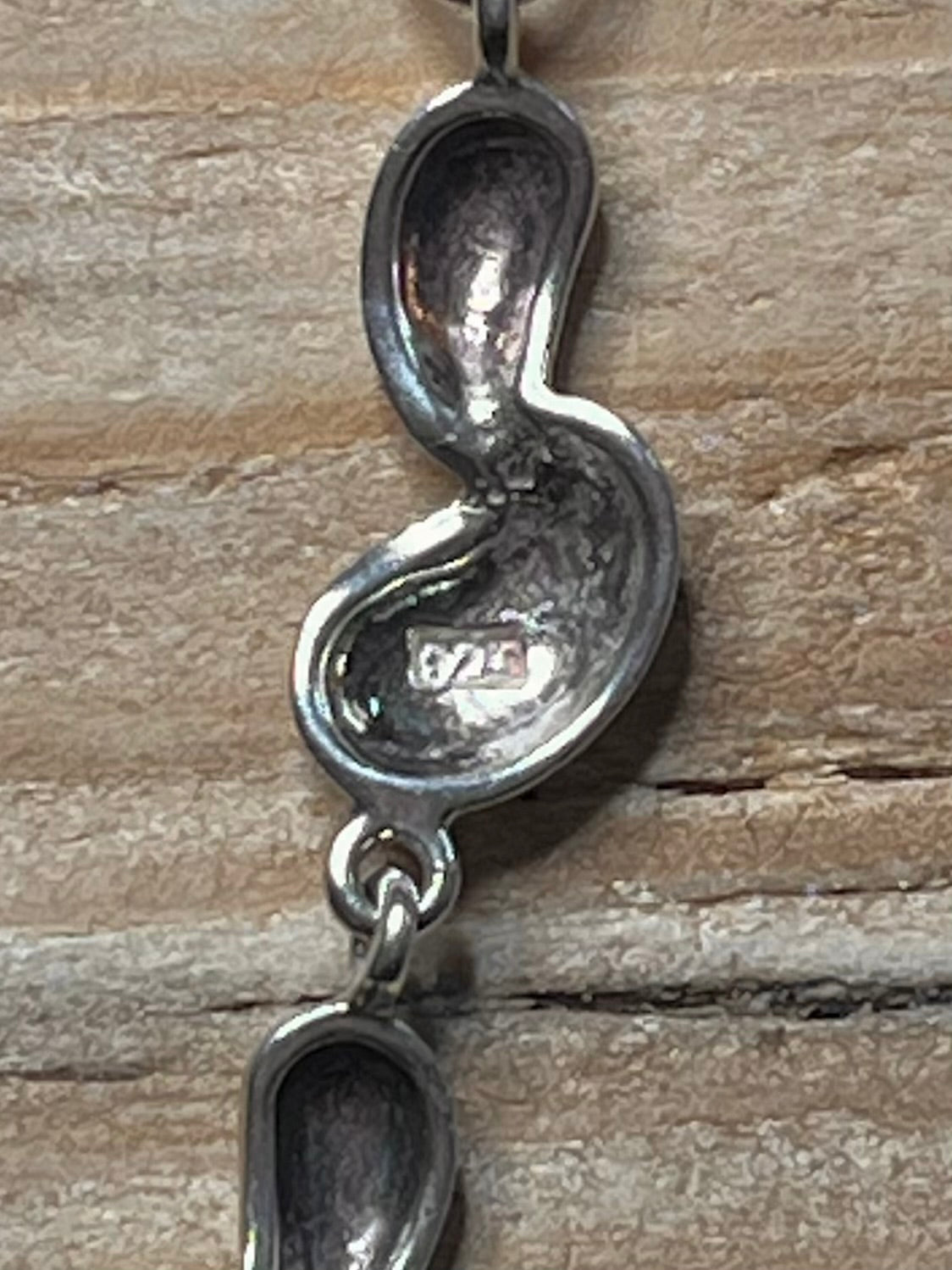 Pebble Link 925 Sterling Silver 7.5 Inch Bracelet