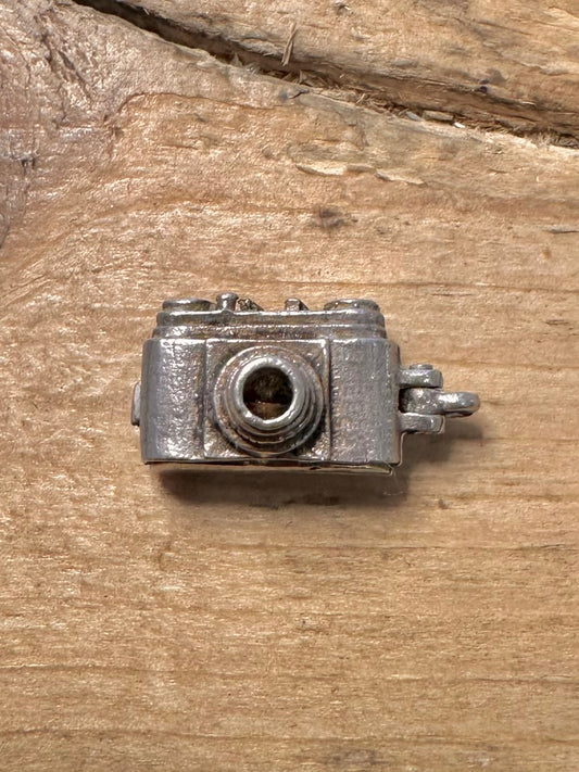 Vintage Articulated Camera 925 Silver Pendant