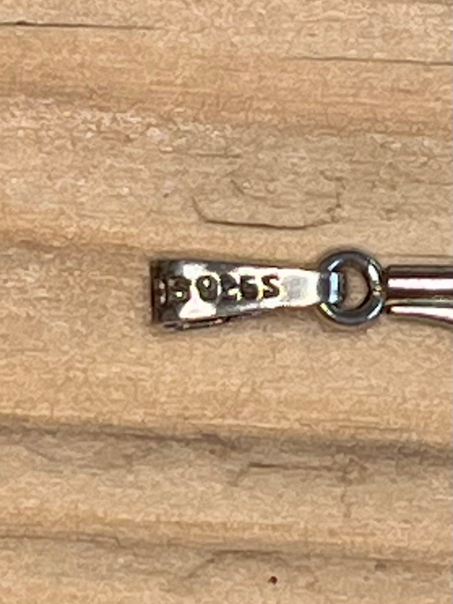 Music Note 925 HS Hallmark Sterling Silver Pendant
