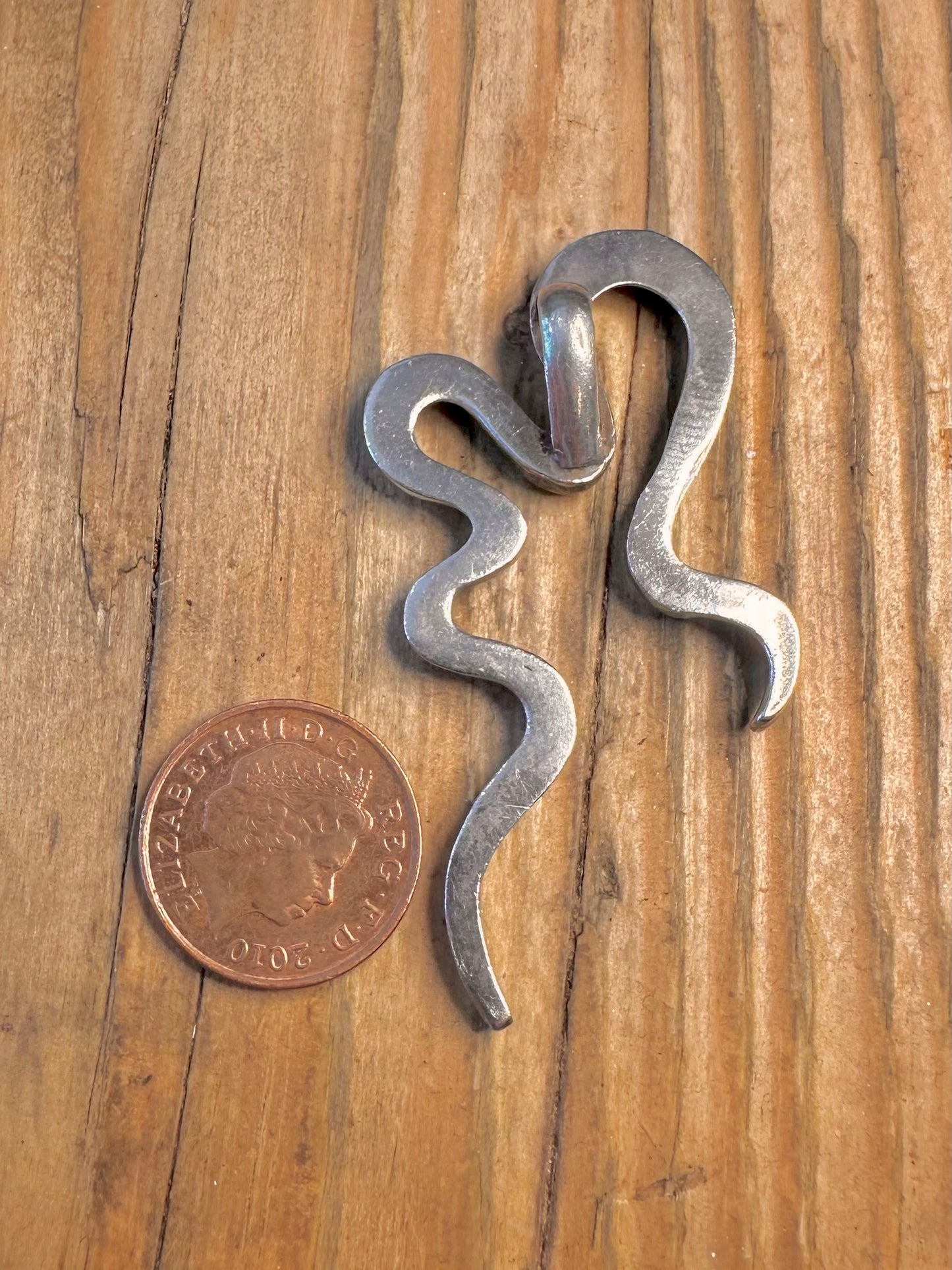 Abstract Squiggle 925 Sterling Silver Pendant