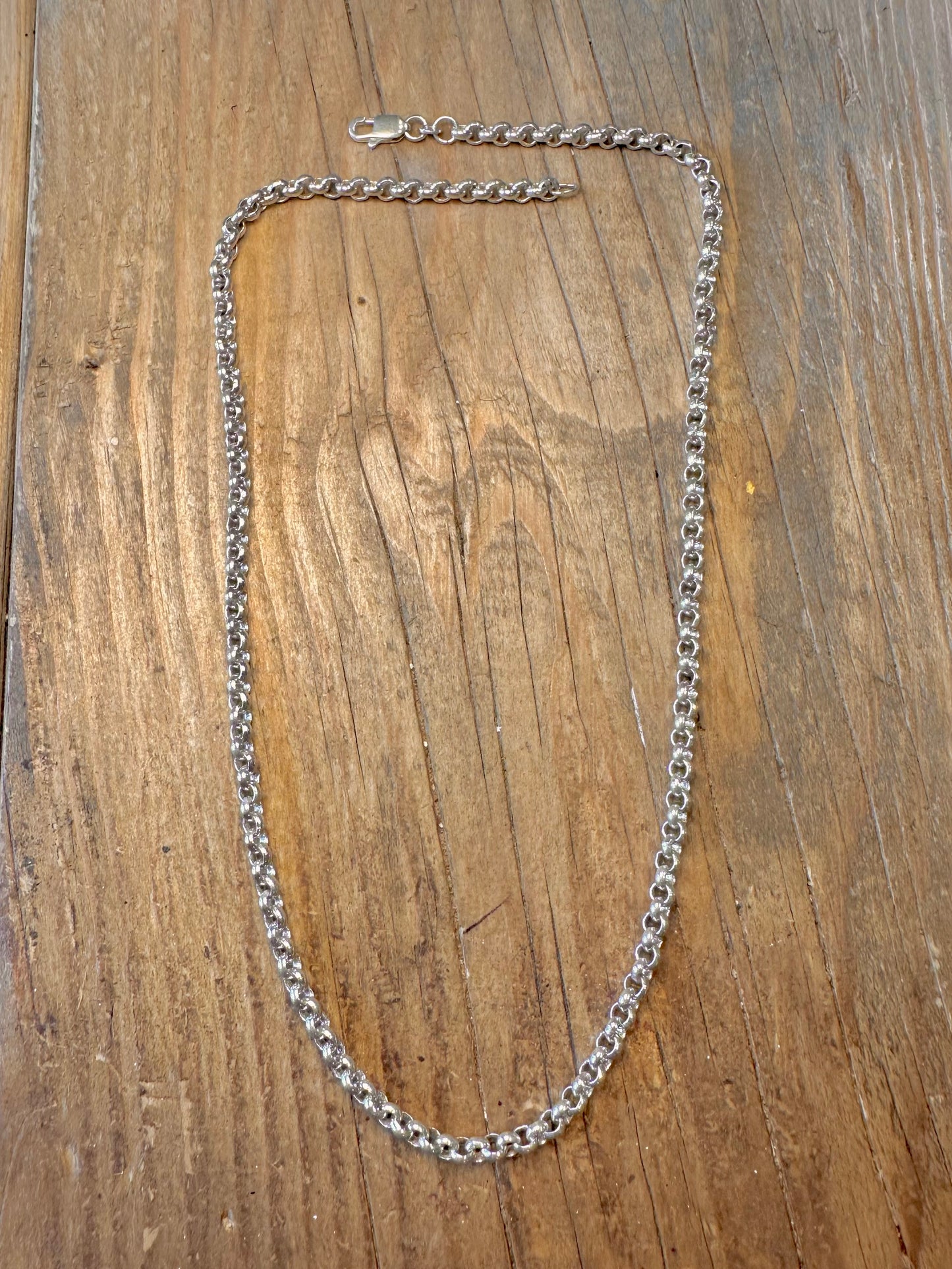 Belcher Chain 925 Sterling Silver 19.8 inch Necklace