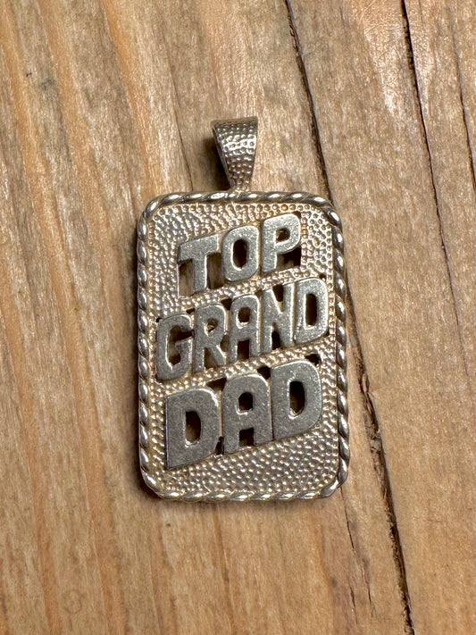Vintage Top Grand Dad 925 Sterling Silver Pendant