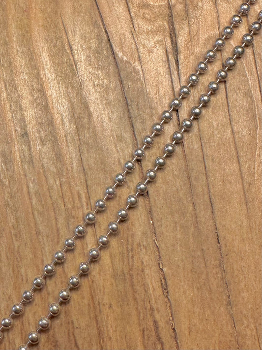 Vintage Thomas Sabo Ball Chain 925 Sterling Silver 21 inch Necklace