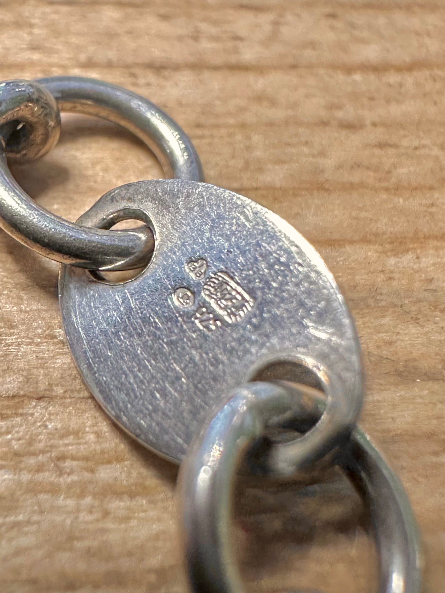 Vintage Albert Chain T Bar 925 Silver 7 inch Bracelet