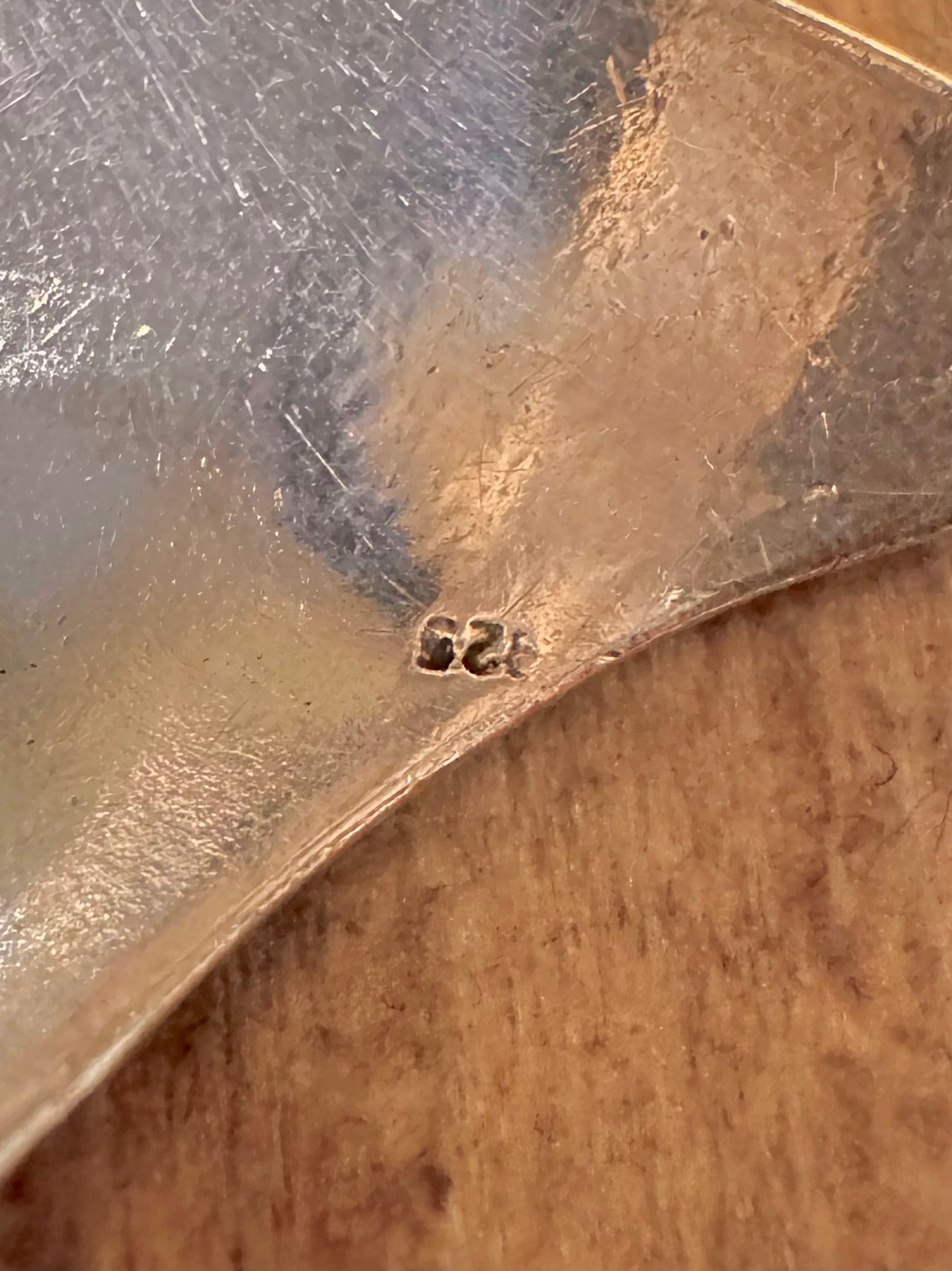 Abstrakter Kugel- und Stangen-Ring aus 925er Sterlingsilber, verstellbare Größe P1/2