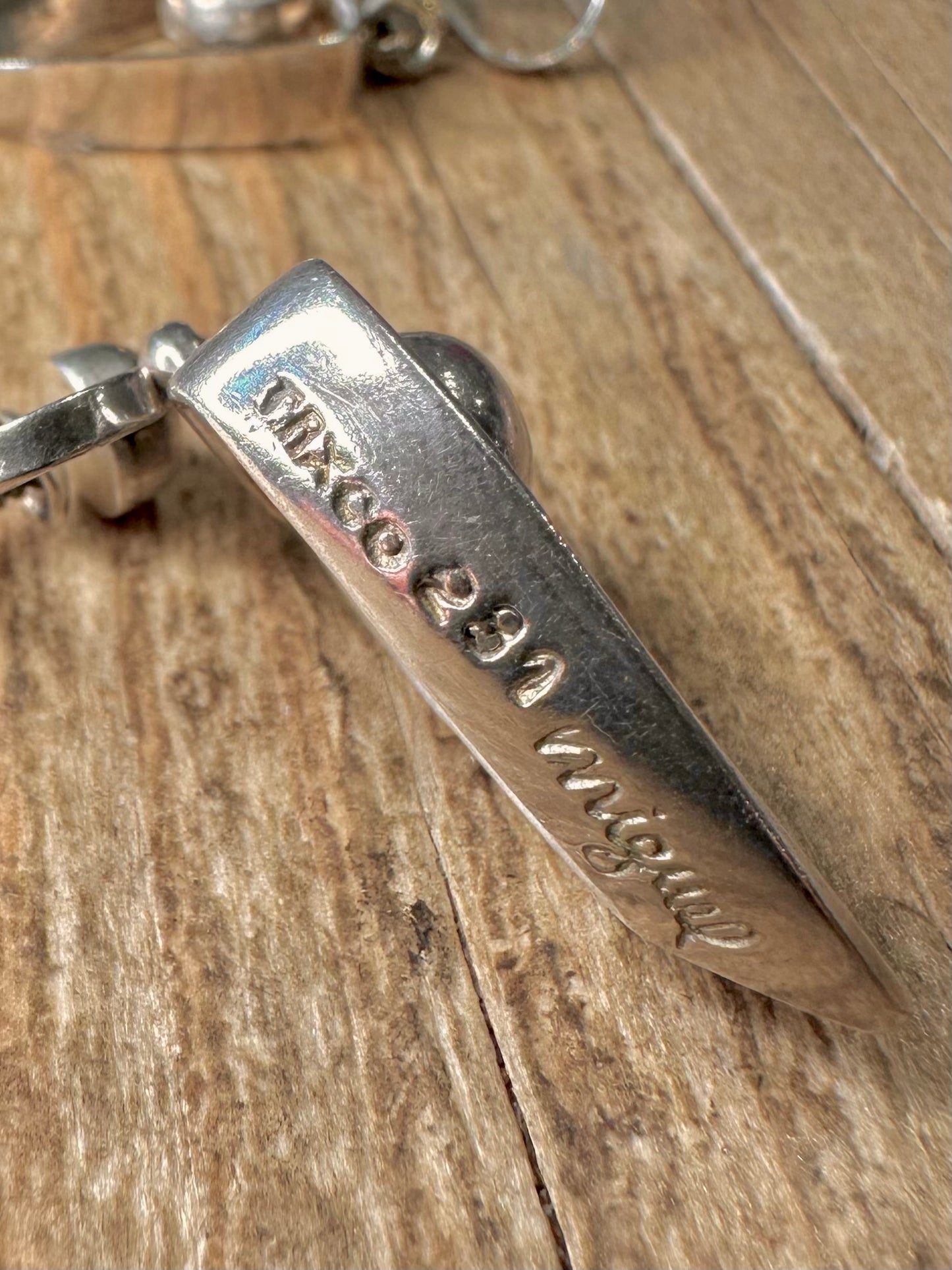 Vintage Rancho Alegre Miguel Martinez Modernist Screw On 925 Sterling Silver Earrings